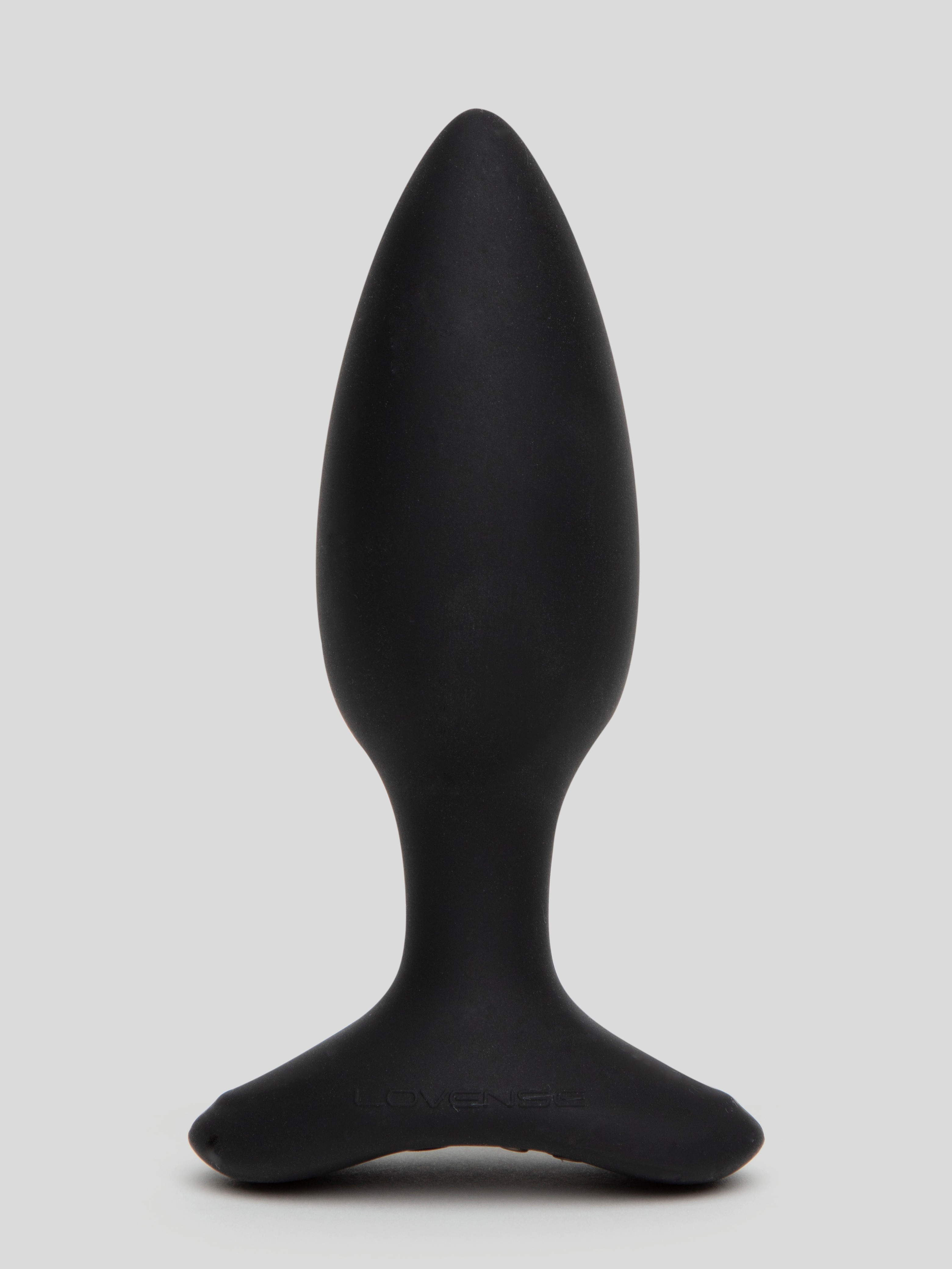 Lovense Hush 2 Small App Controlled Rechargeable Vibrating Butt Plug 4 Inch, Black, hi-res