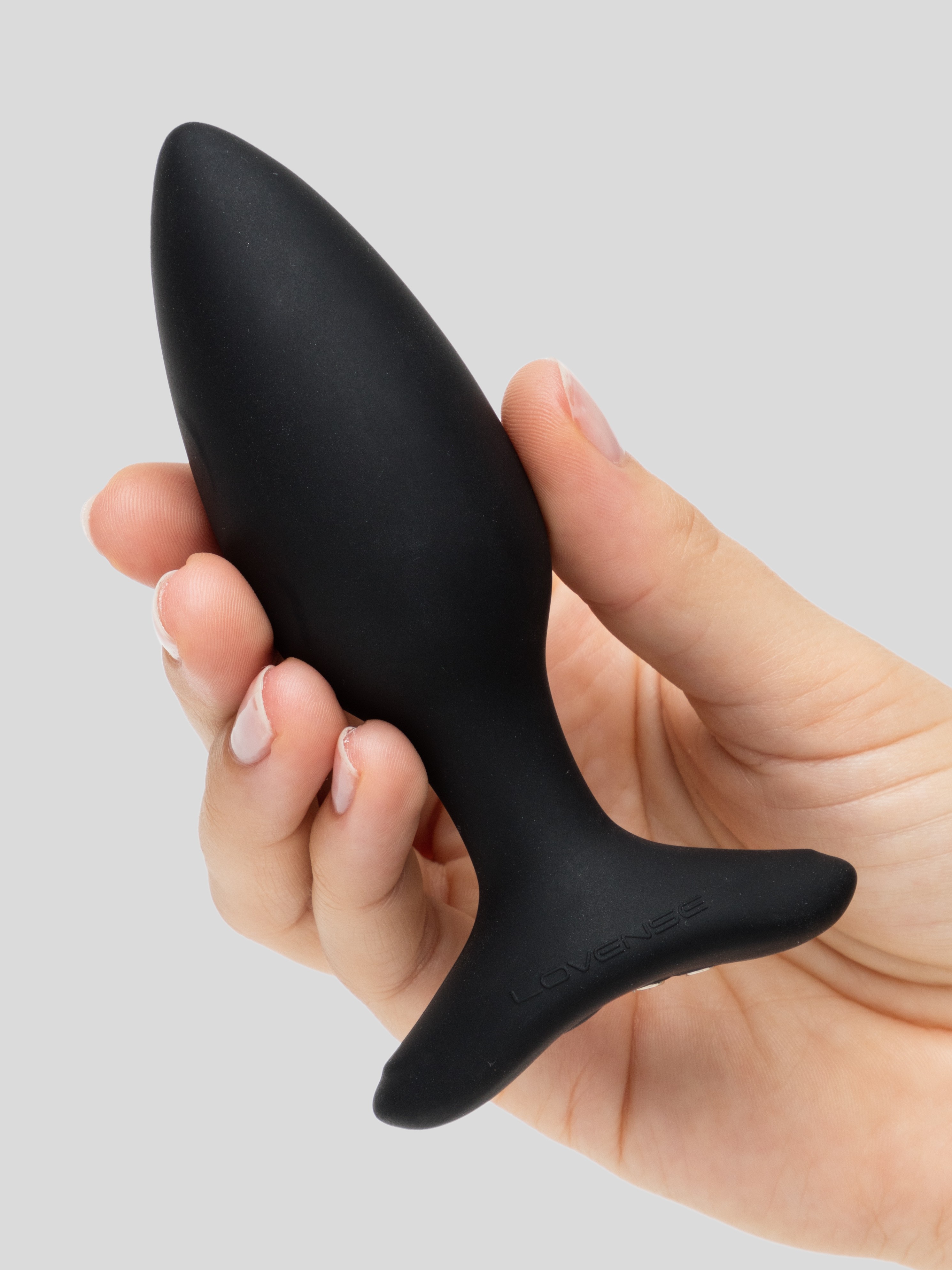 Lovense Hush 2 Small App Controlled Rechargeable Vibrating Butt Plug 4 Inch, Black, hi-res