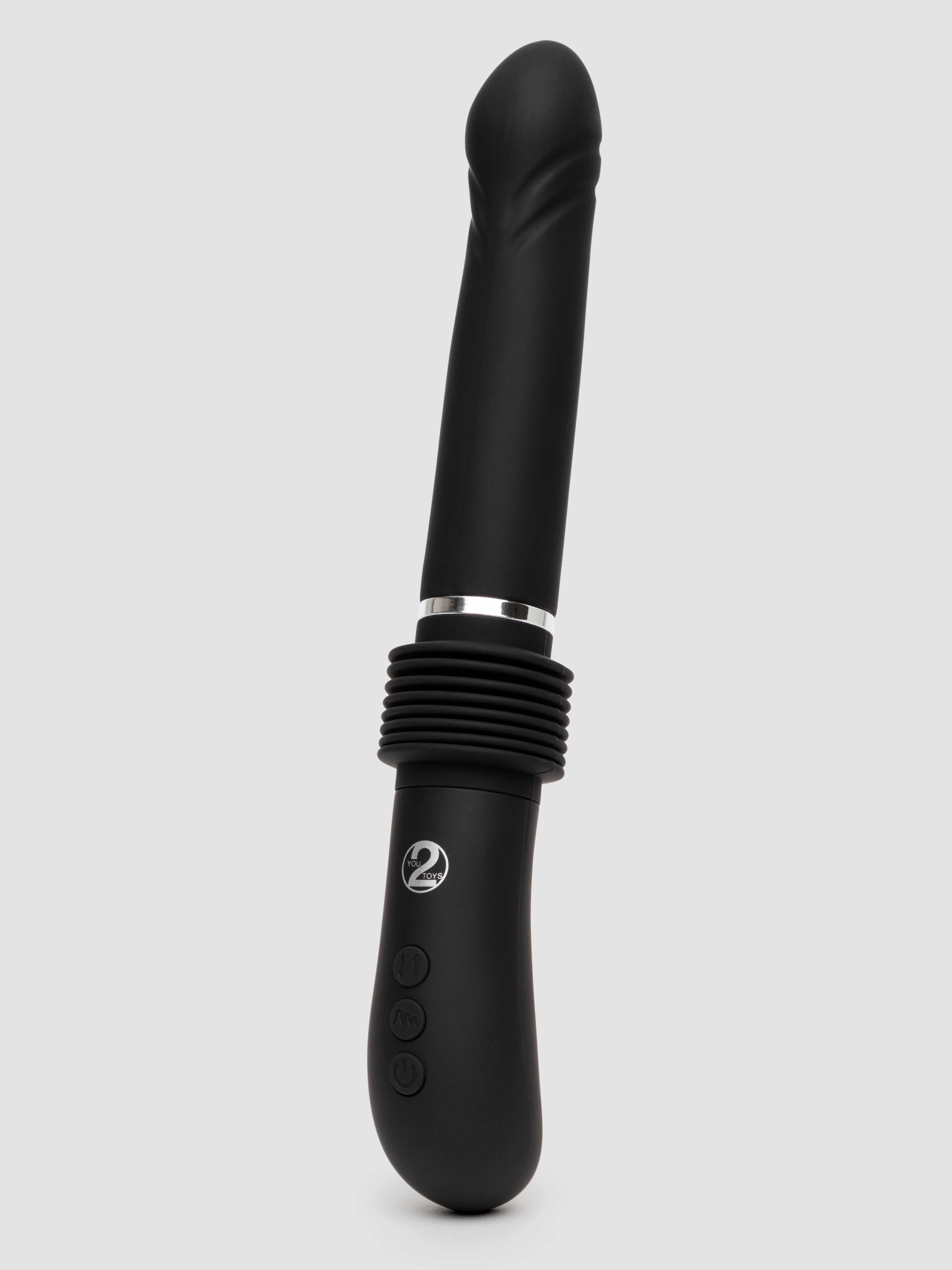 Portable Thrusting Rechargeable Sex Machine, Black, hi-res