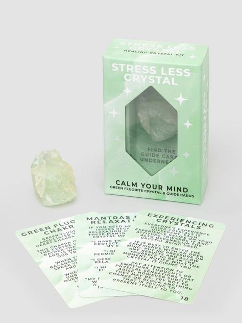 Stress Less Fluorite Crystal and Guide Cards, , hi-res