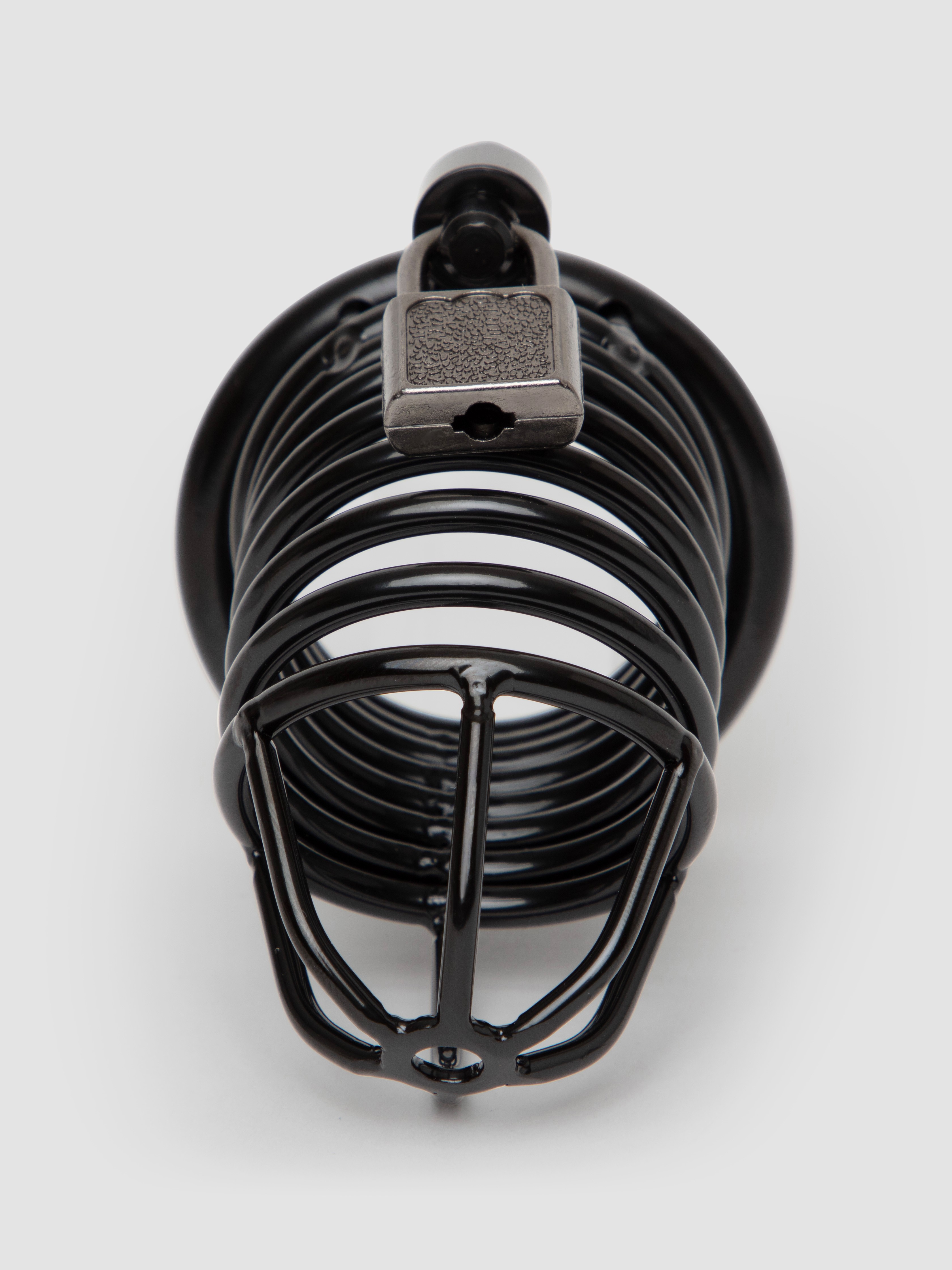 DOMINIX Deluxe Chastity Cock Cage 4.5 Inch, Black, hi-res