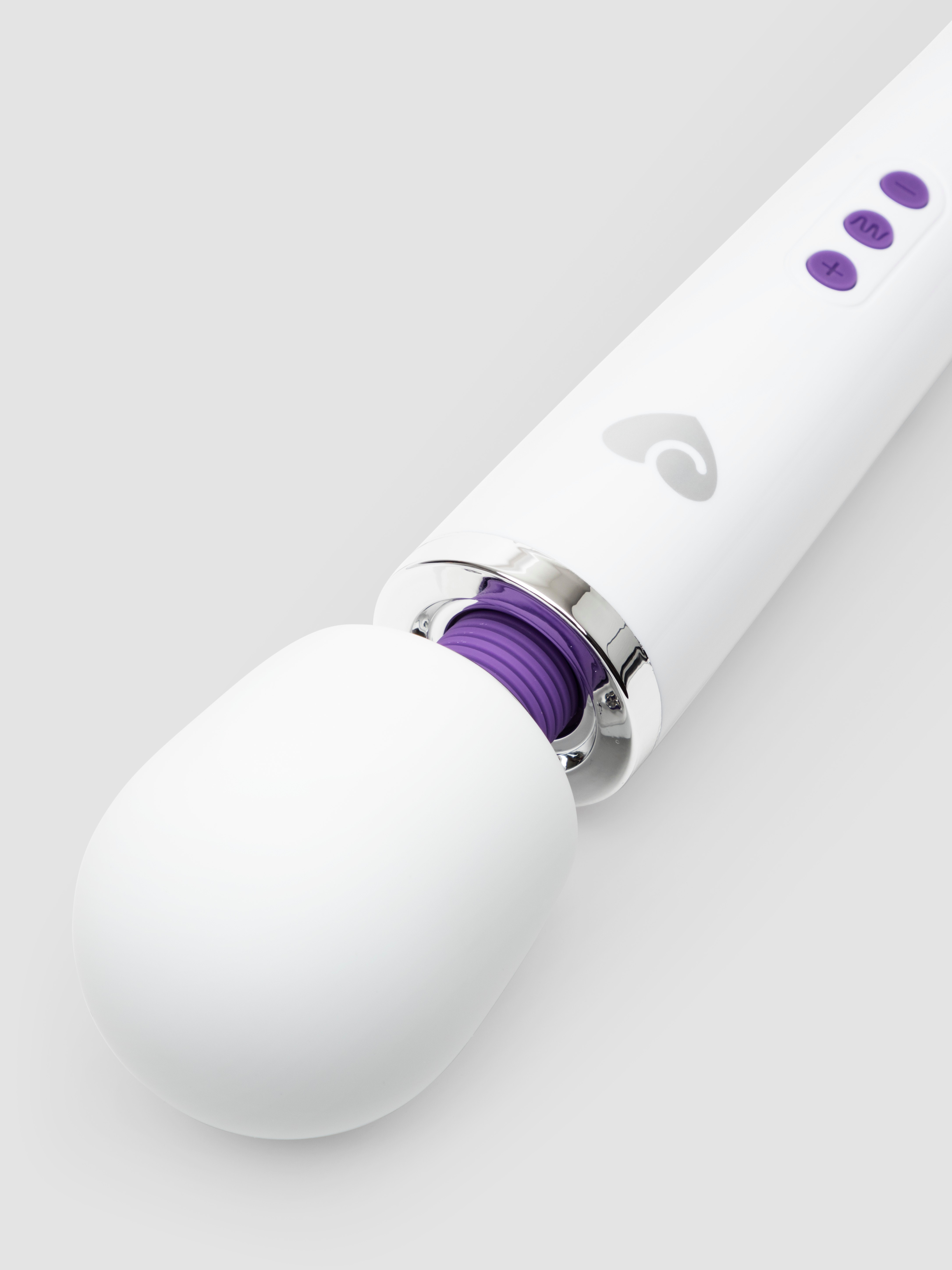 Lovehoney Deluxe Extra Powerful Rechargeable Wand Massager, White, hi-res