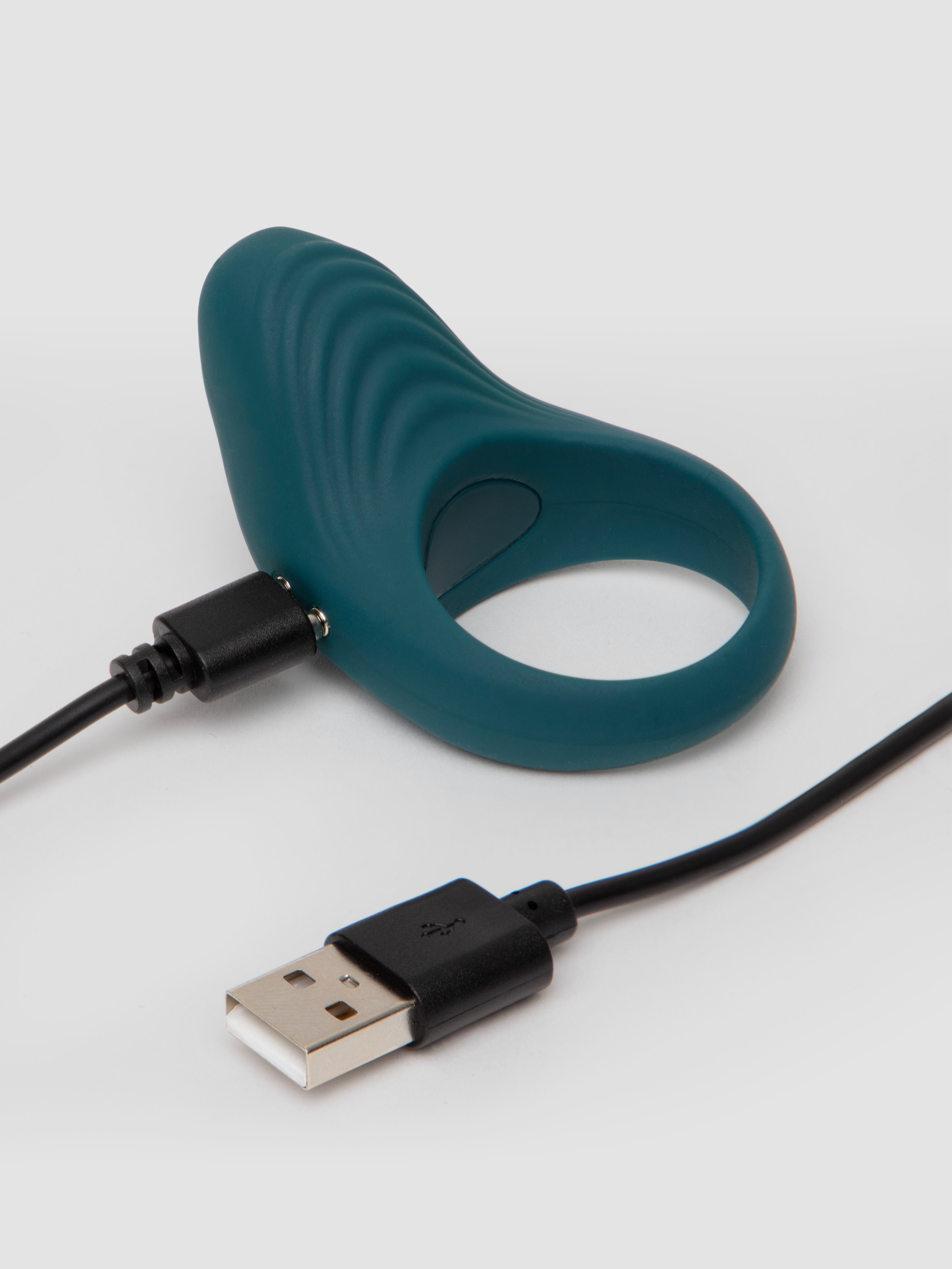 Lovehoney Hot Buzz Rechargeable Remote Control Silicone Cock Ring, Green, hi-res