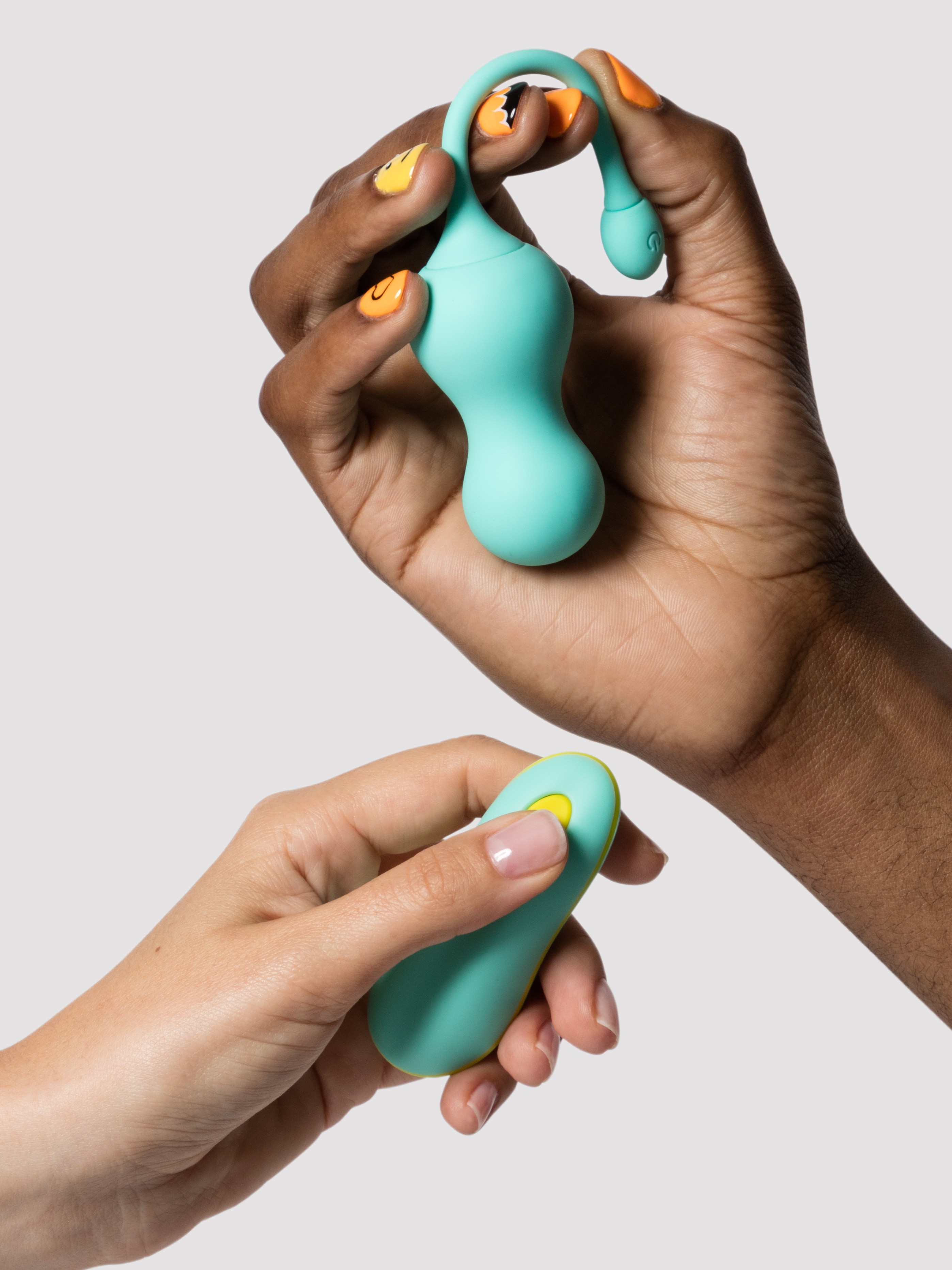 ROMP Cello Rechargeable Vibrating Egg, Blue, hi-res