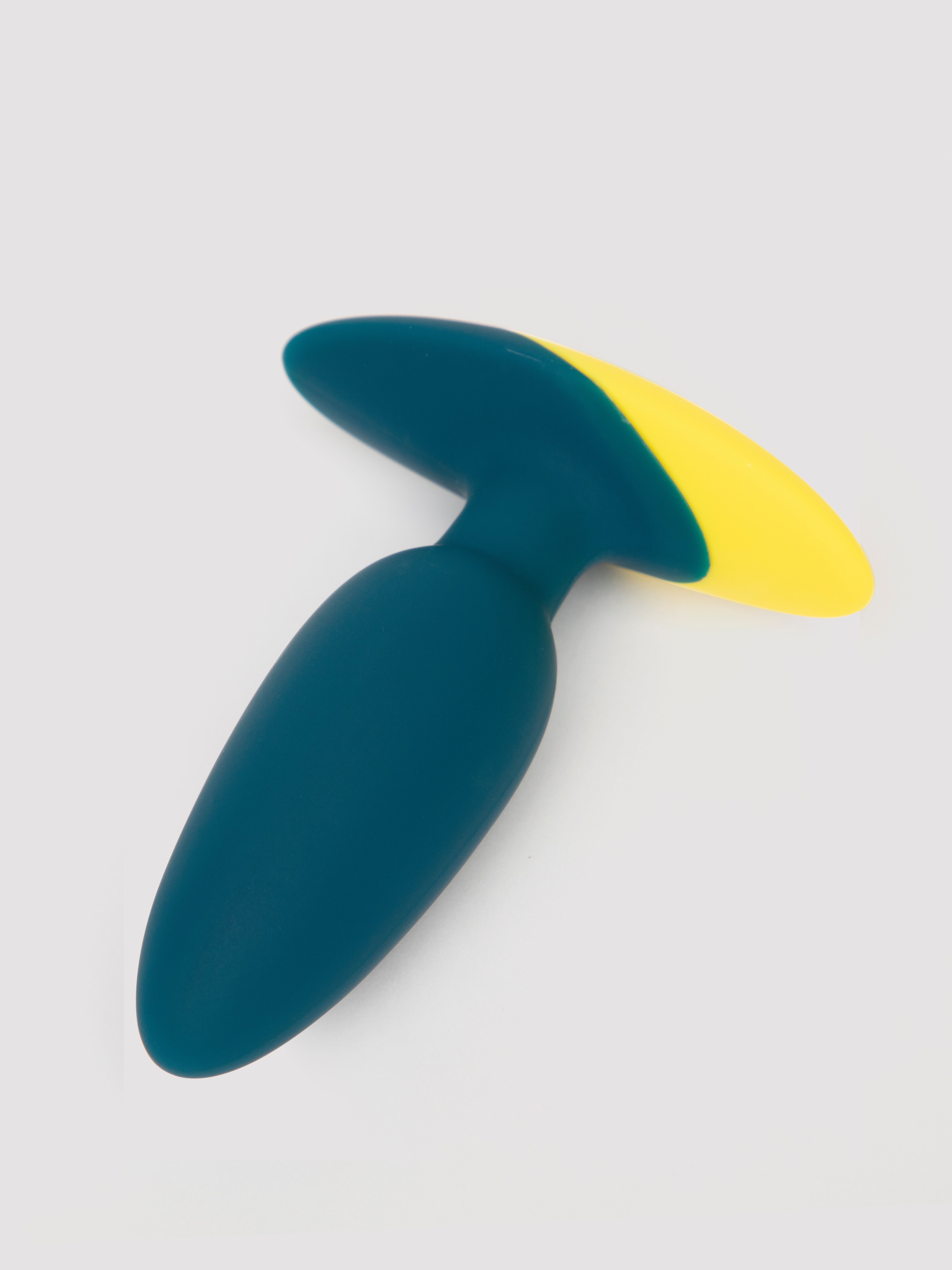 ROMP Bass Rechargeable Silicone Vibrating Butt Plug 3.5 Inches, Blue, hi-res