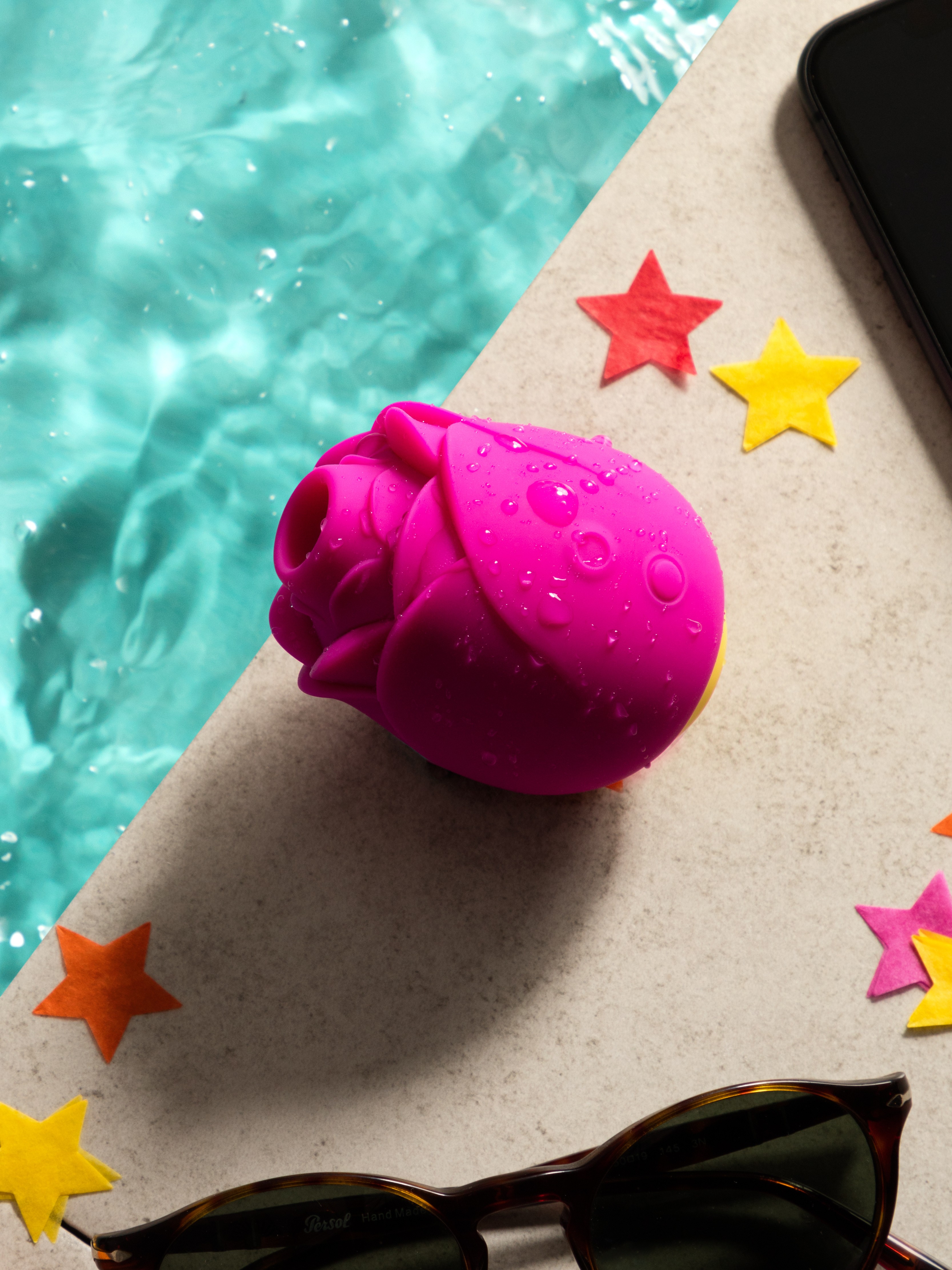 ROMP Rose Limited Edition Rechargeable Silicone Clitoral Suction Stimulator, Pink, hi-res