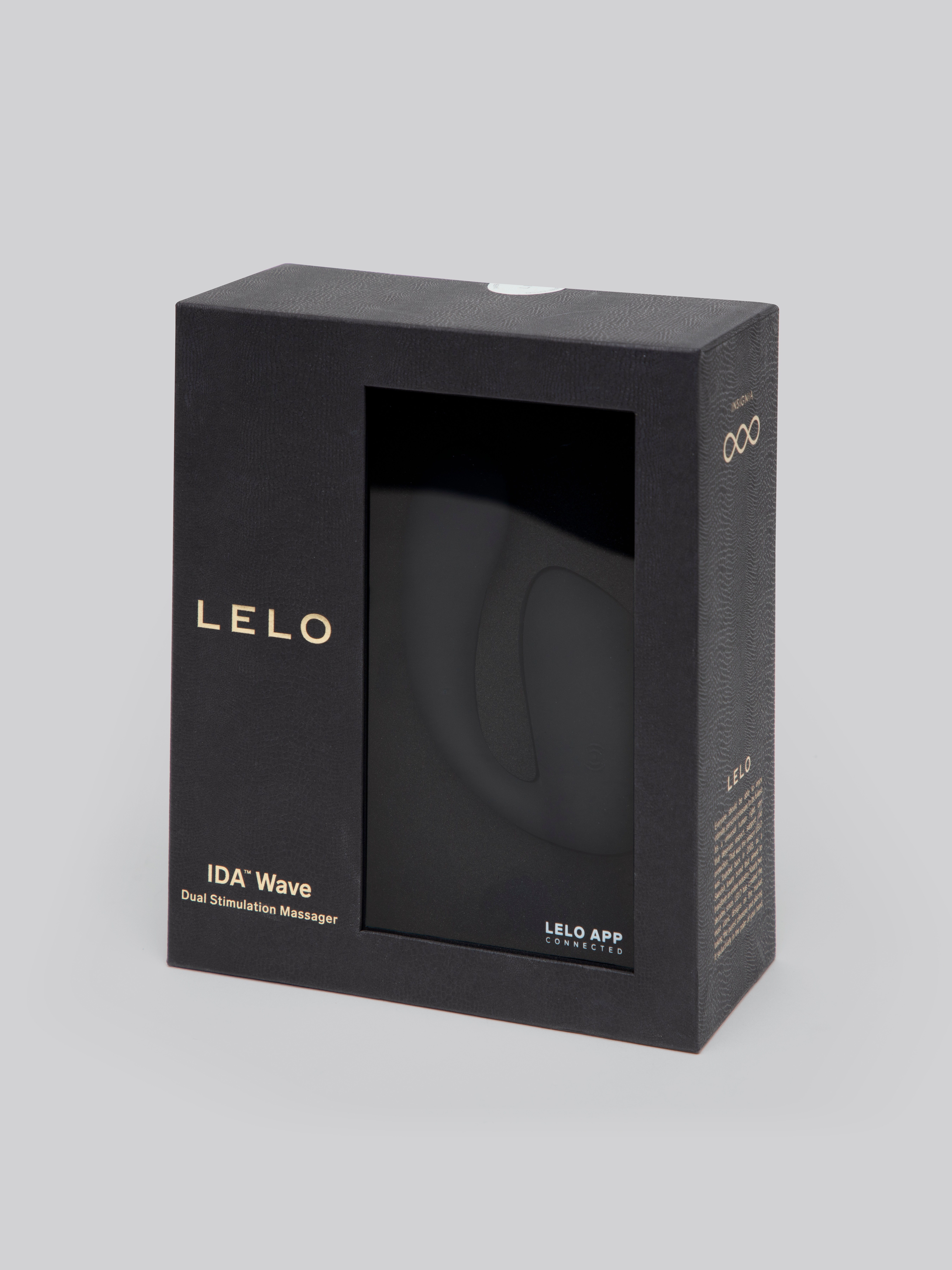 Lelo Ida Wave Rechargable App Controlled Dual Stimulation Vibrator, Black, hi-res