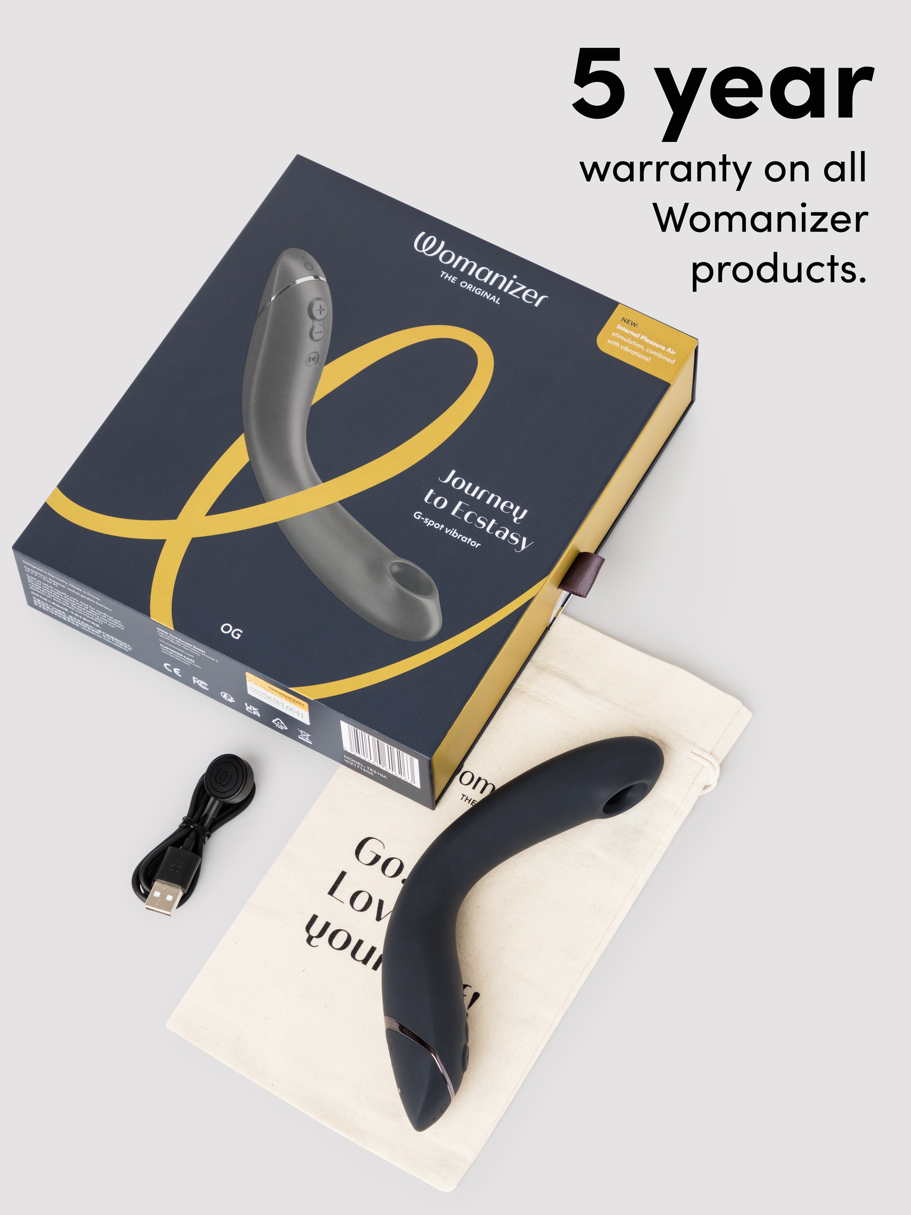 Womanizer OG Pleasure Air G-Spot Stimulator, Black, hi-res