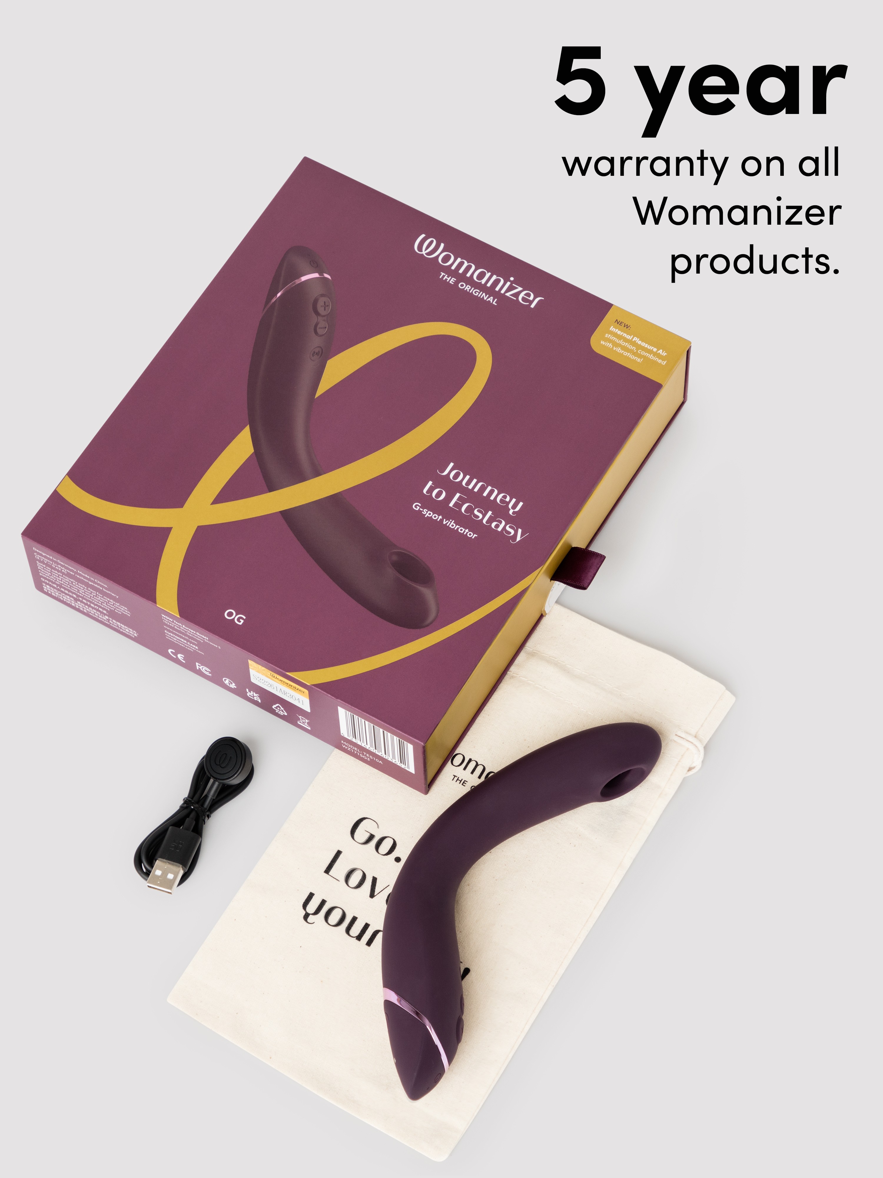 Womanizer OG Pleasure Air G-Spot Stimulator, Red, hi-res