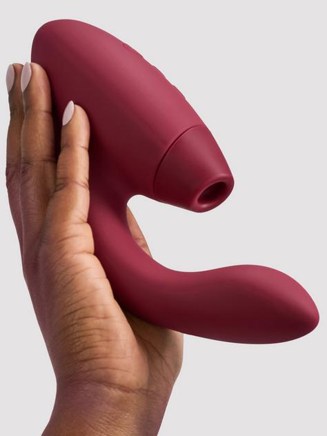 Womanizer Duo 2 Rechargeable Silicone G-Spot and Clitoral Stimulator, Red, hi-res