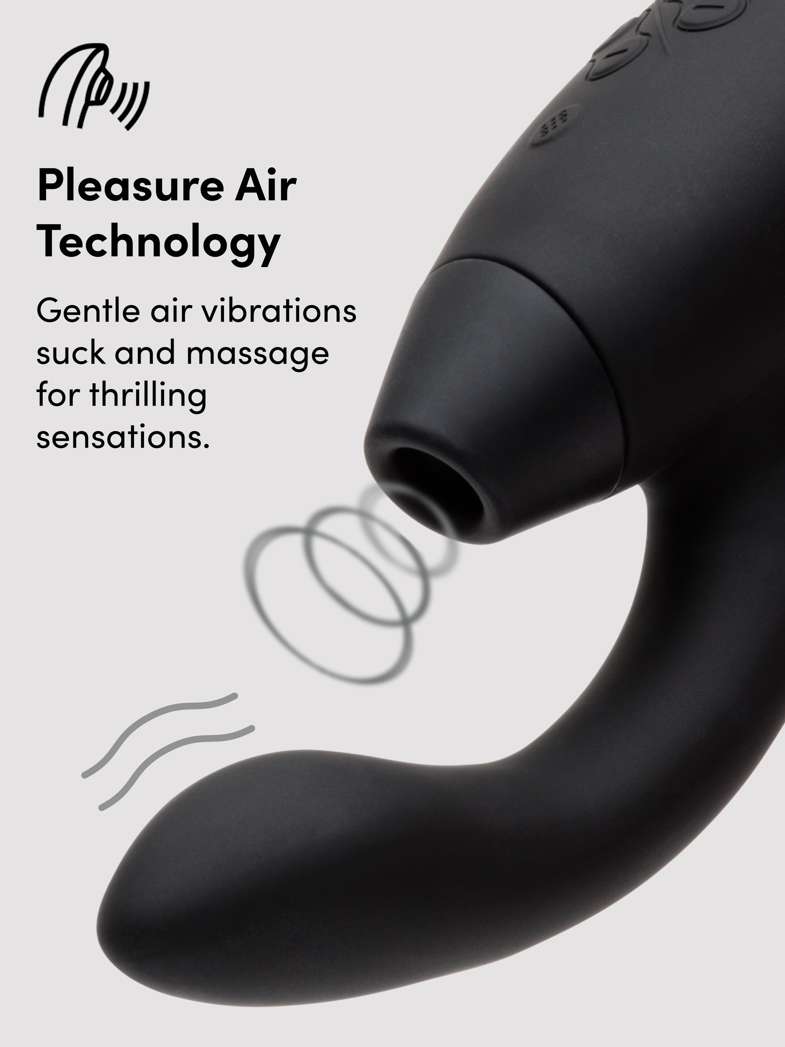 Womanizer Duo 2 Rechargeable Silicone G-Spot and Clitoral Stimulator, Black, hi-res