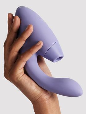 Stimulateur clitoris point G rechargeable silicone Duo 2 violet, Womanizer