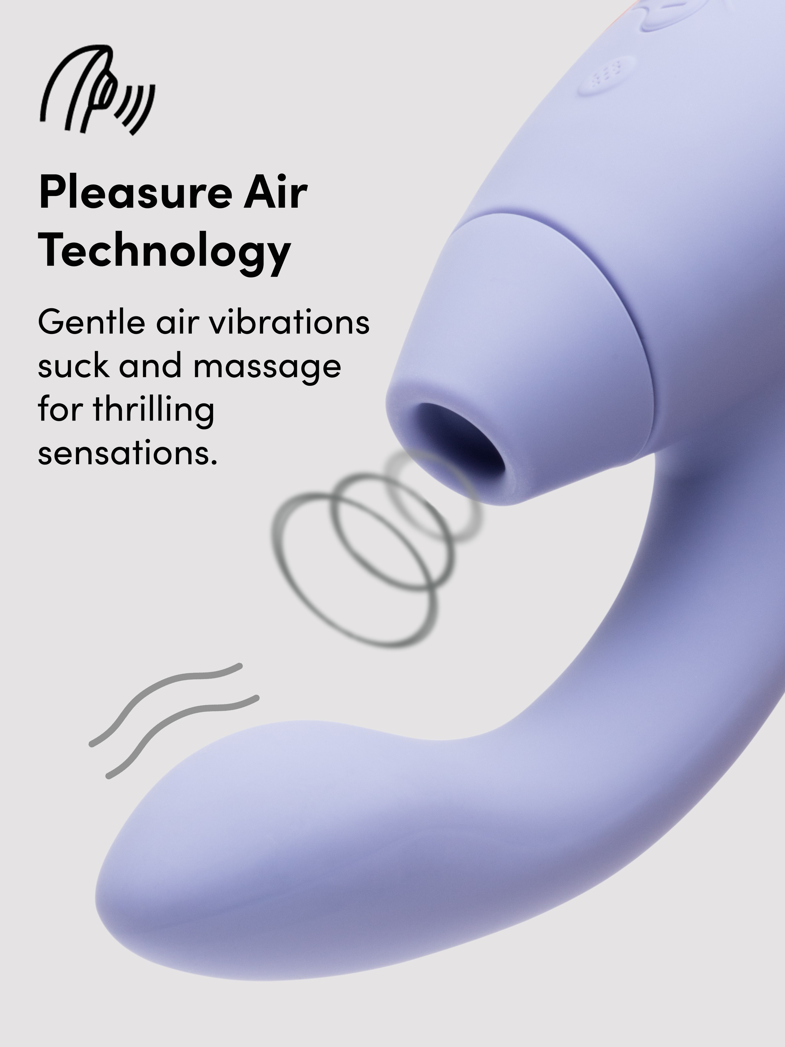 Womanizer Duo 2 Rechargeable Silicone G-Spot and Clitoral Stimulator, Purple, hi-res