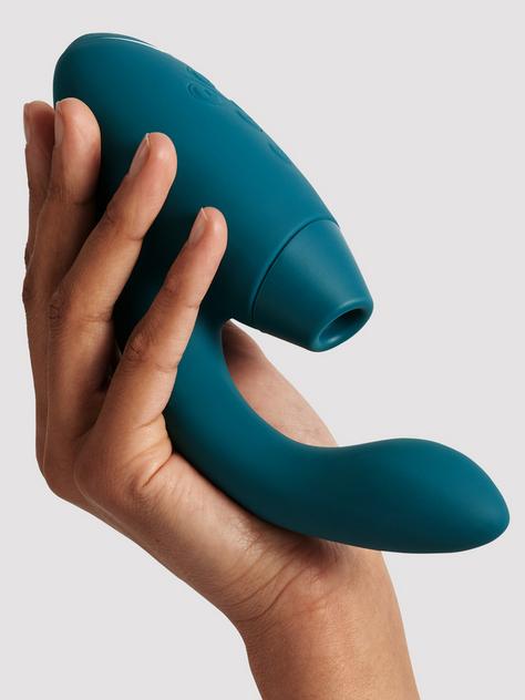 Womanizer Duo 2 Rechargeable Silicone G-Spot and Clitoral Stimulator , Green, hi-res