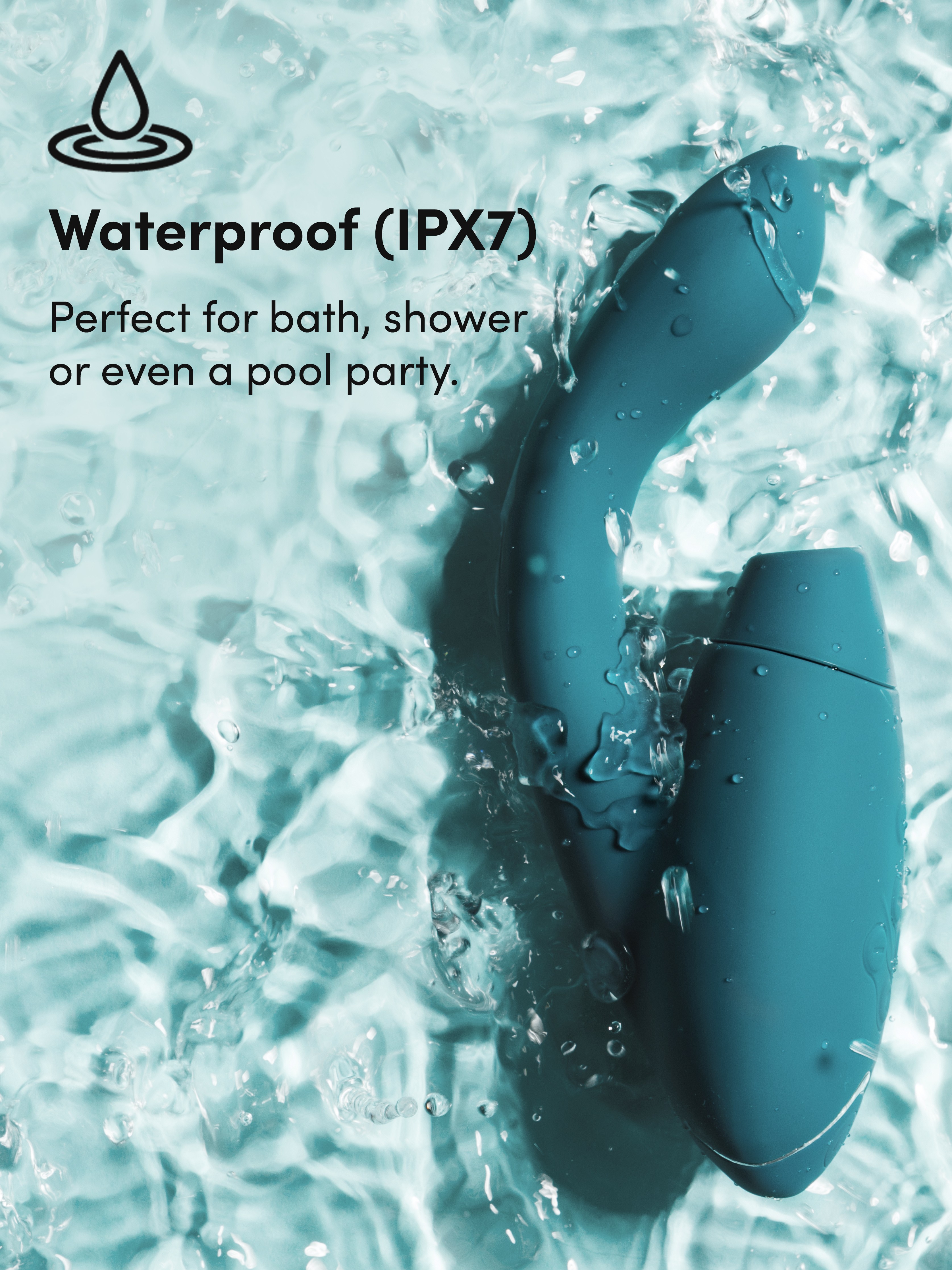 Womanizer Duo 2 Rechargeable Silicone G-Spot and Clitoral Stimulator , Green, hi-res