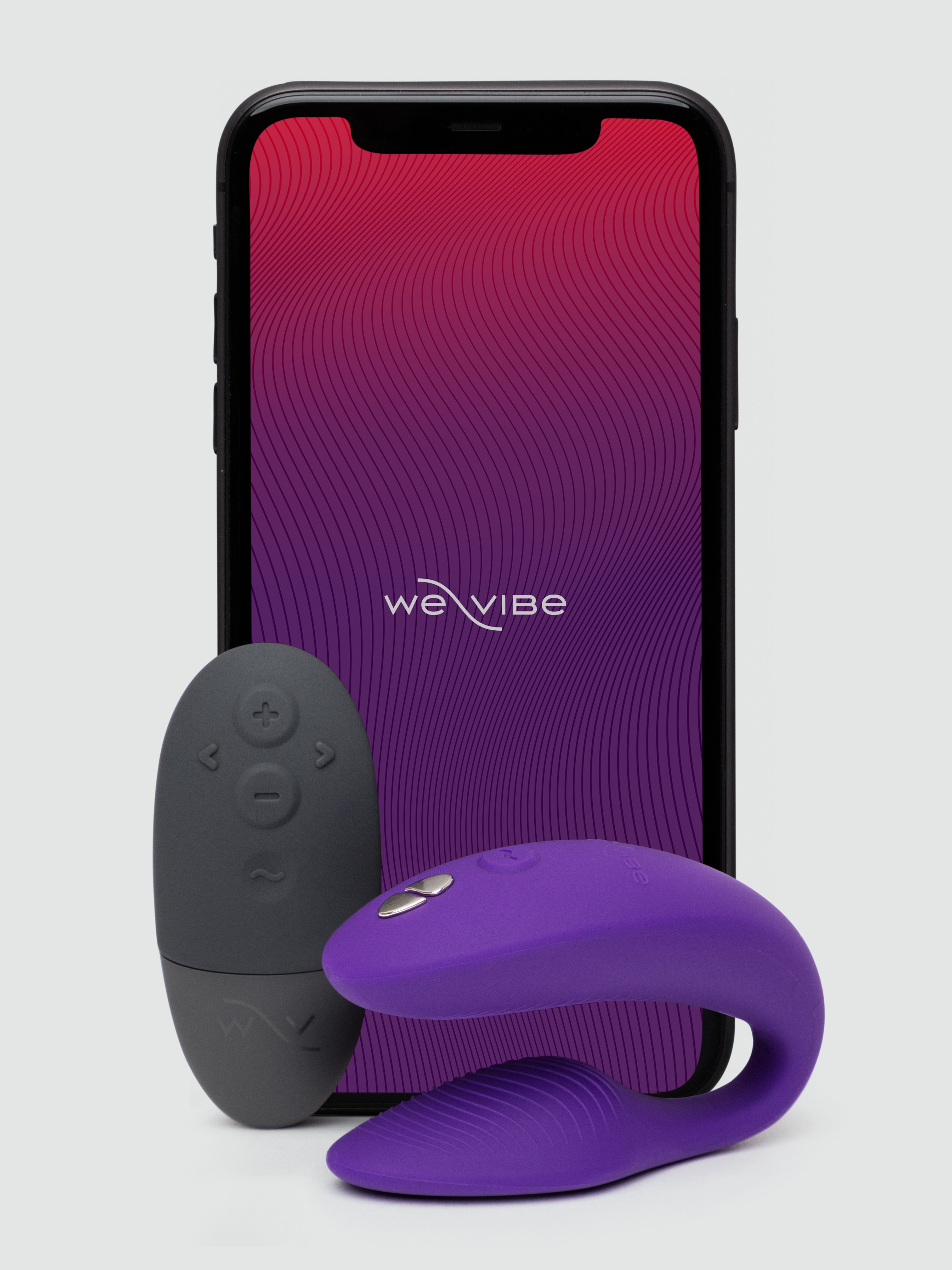 Image of We-Vibe Sync 2 Remote Control and App Rechargeable Couple's Vibrator - Purple