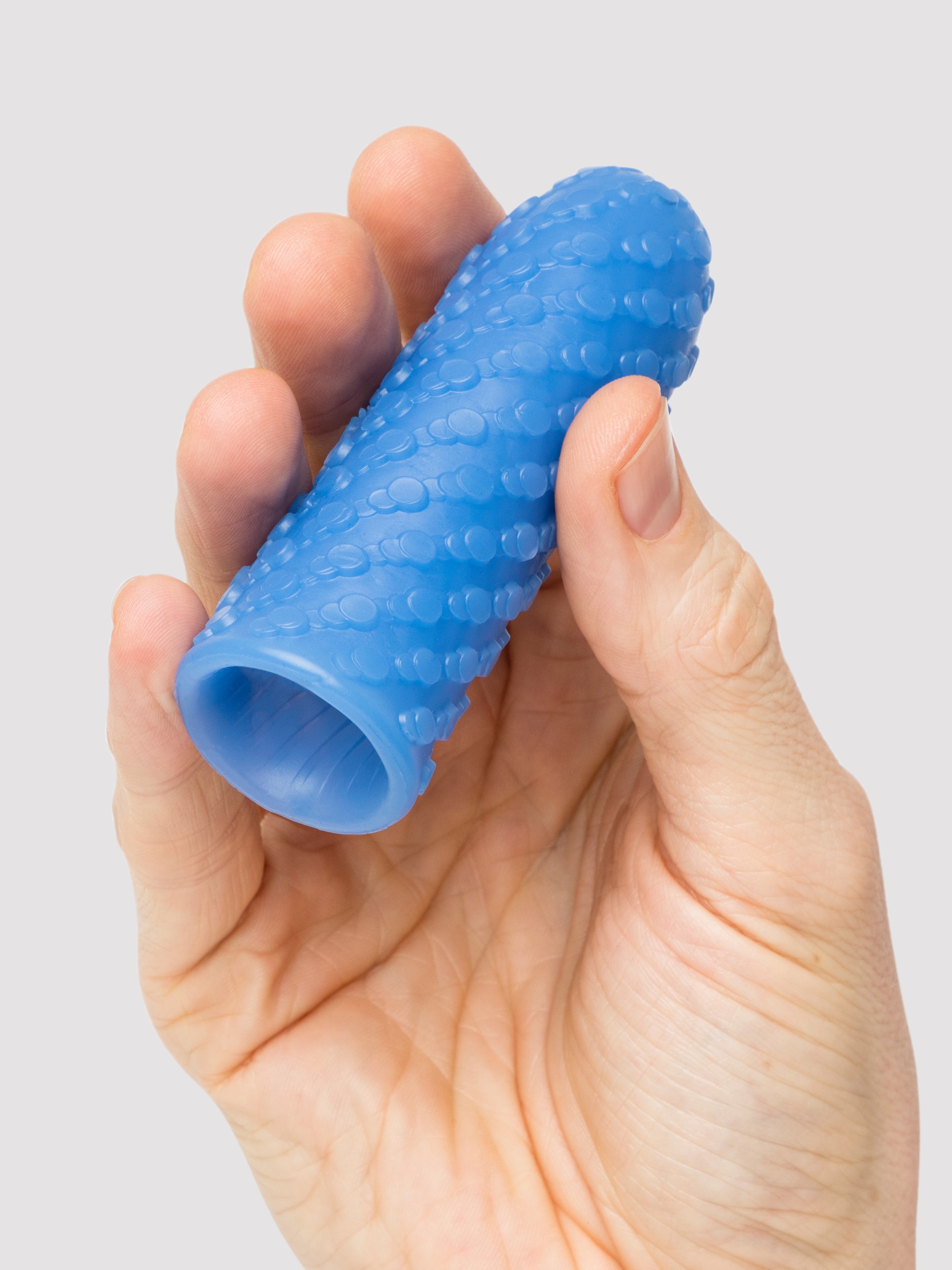 Arcwave Ghost Silicone Reusable Reversible Textured Male Stroker - Blue