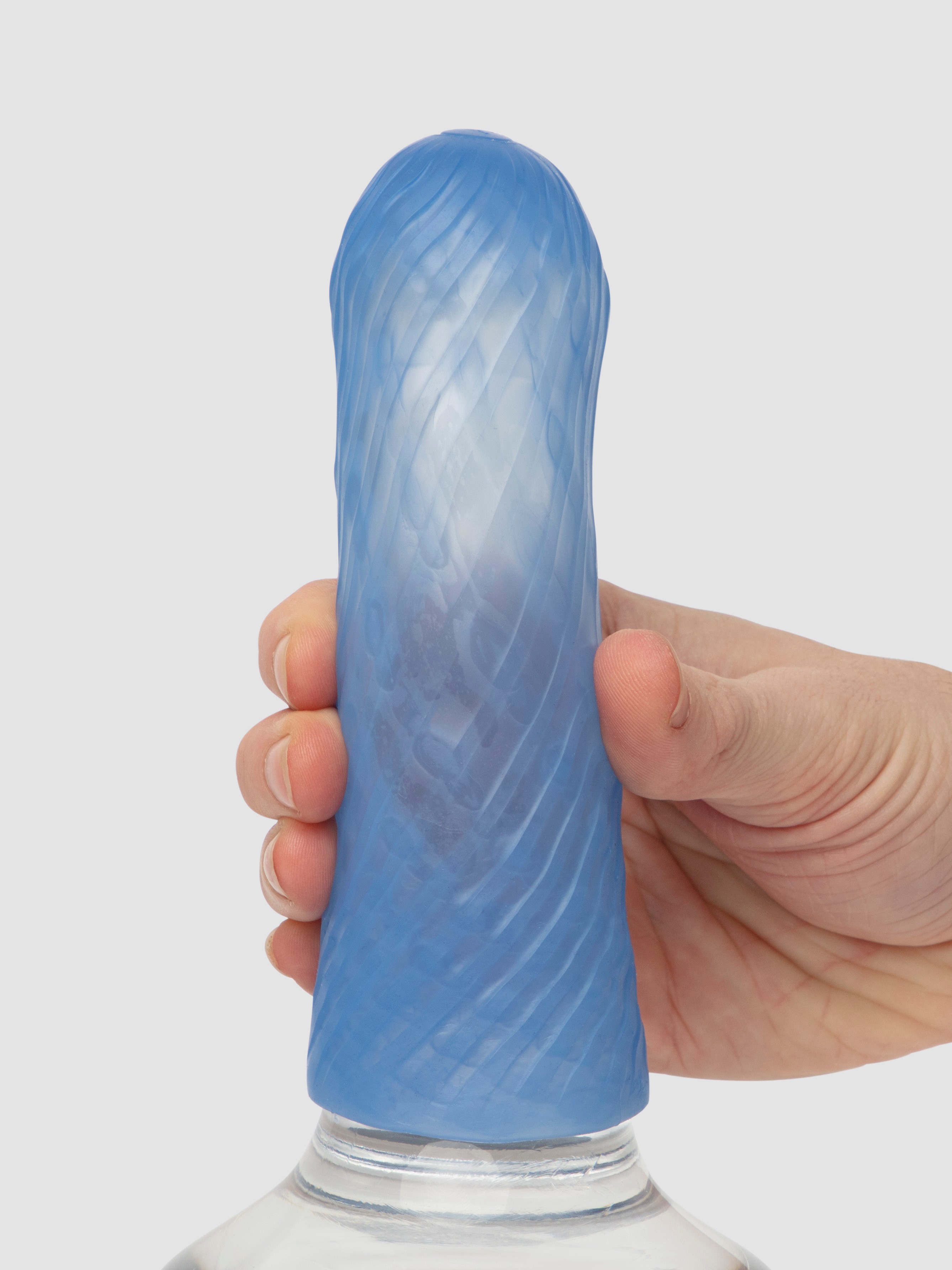 Arcwave Ghost Silicone Reusable Reversible Textured Male Stroker, Blue, hi-res