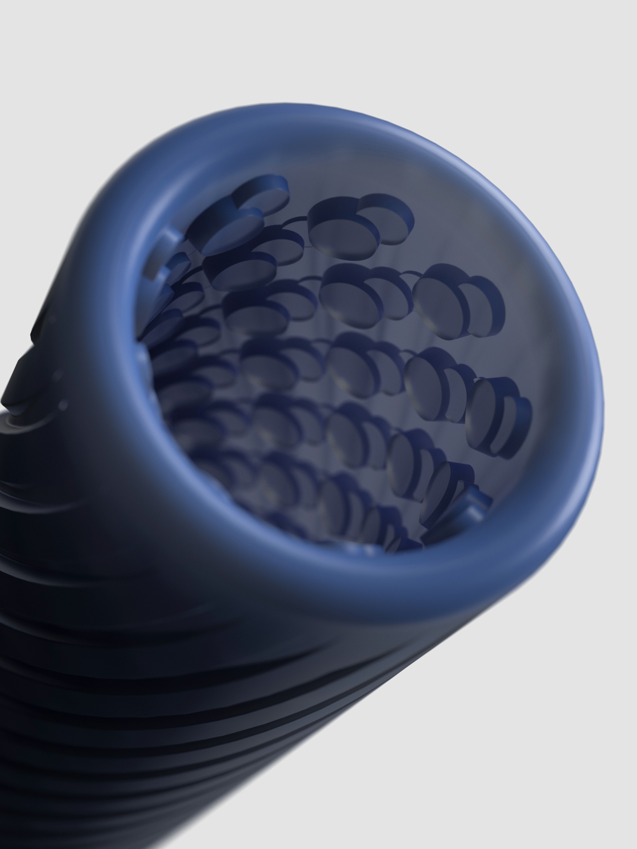 Arcwave Ghost Silicone Reusable Reversible Textured Male Stroker, Blue, hi-res