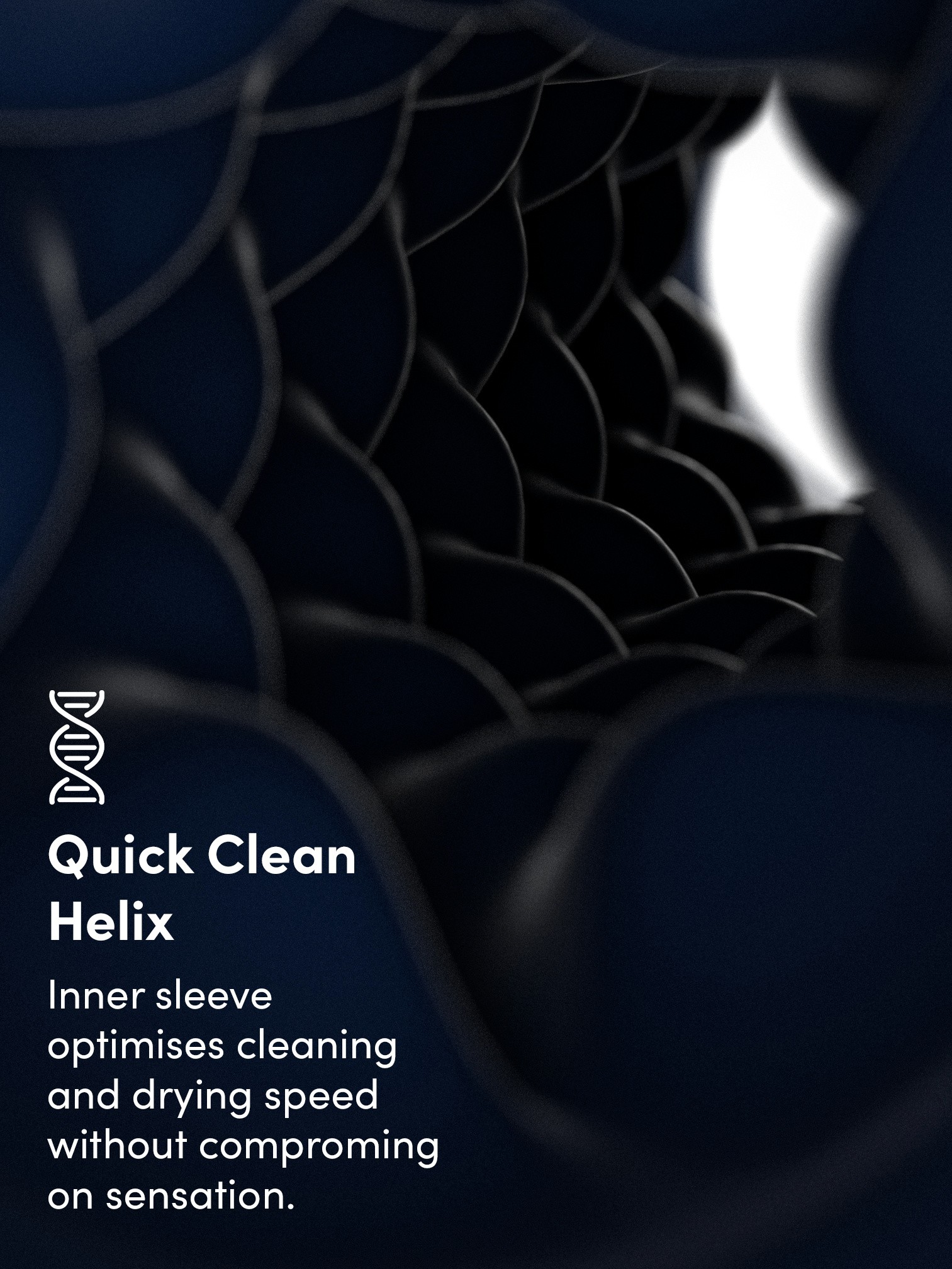 Arcwave Pow Silicone Dual-Entrance Suction Control Male Masturbator, Blue, hi-res