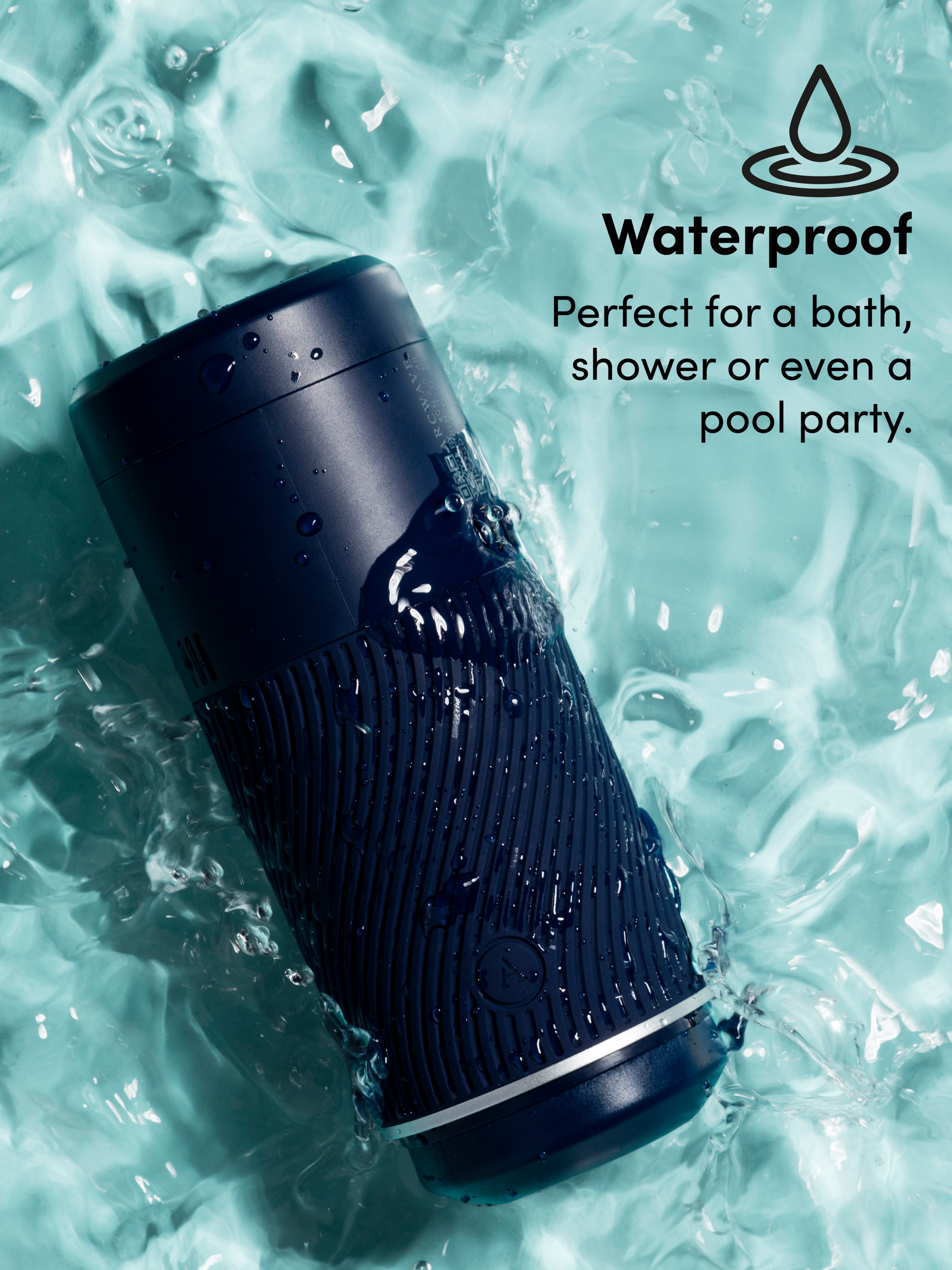 Arcwave Pow Silicone Dual-Entrance Suction Control Male Masturbator, Blue, hi-res