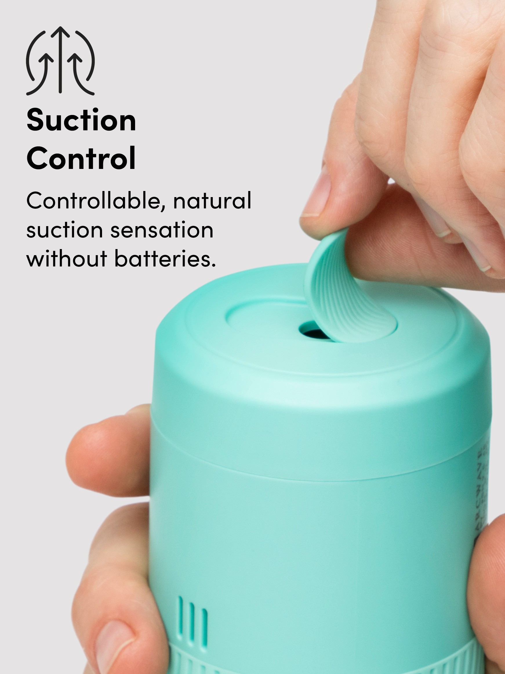 Arcwave Pow Silicone Dual-Entrance Suction Control Male Masturbator, Green, hi-res