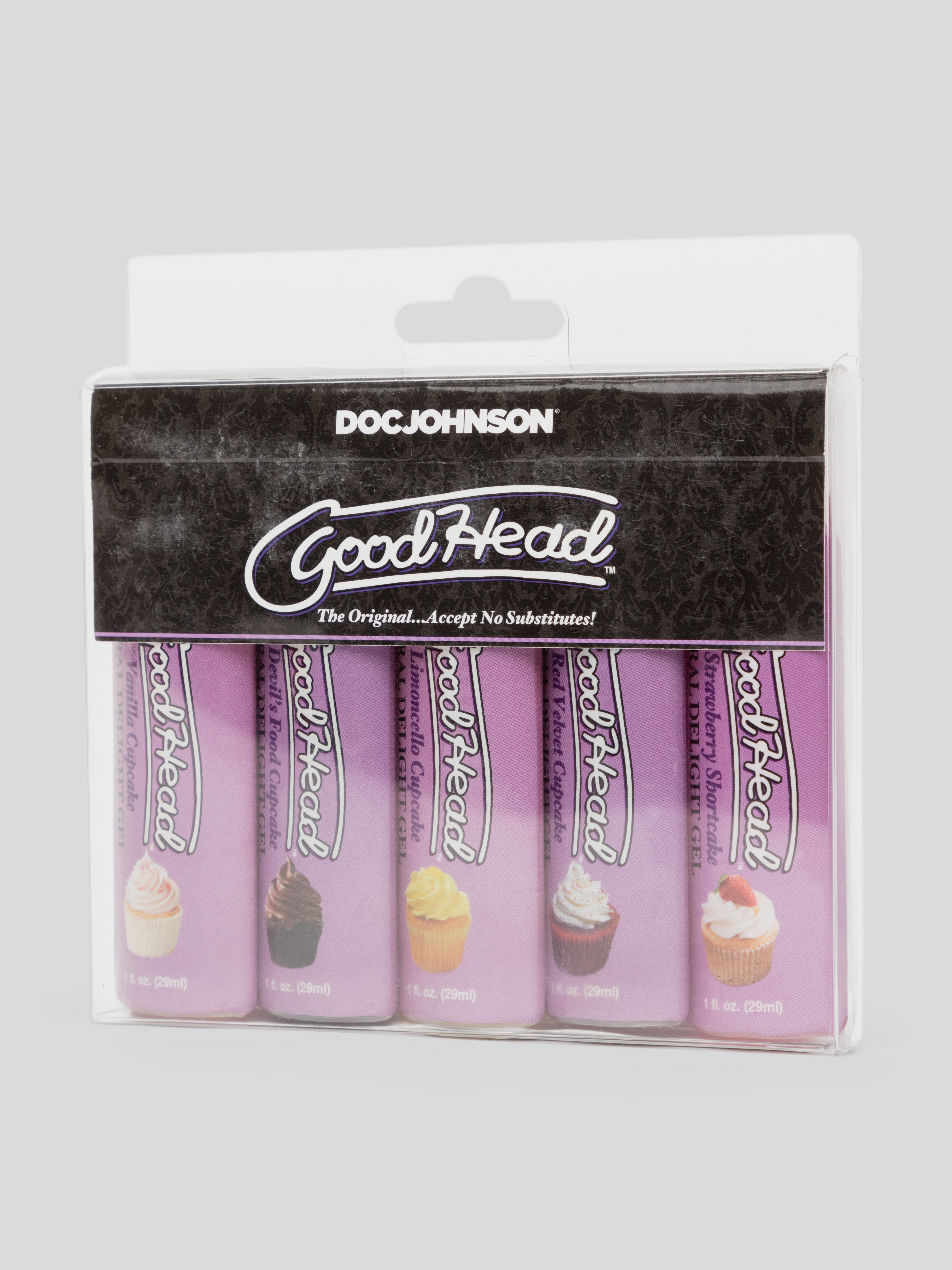 Doc Johnson Good Head Cupcakes Flavored Lubricant (5 x 1 fl oz), , hi-res