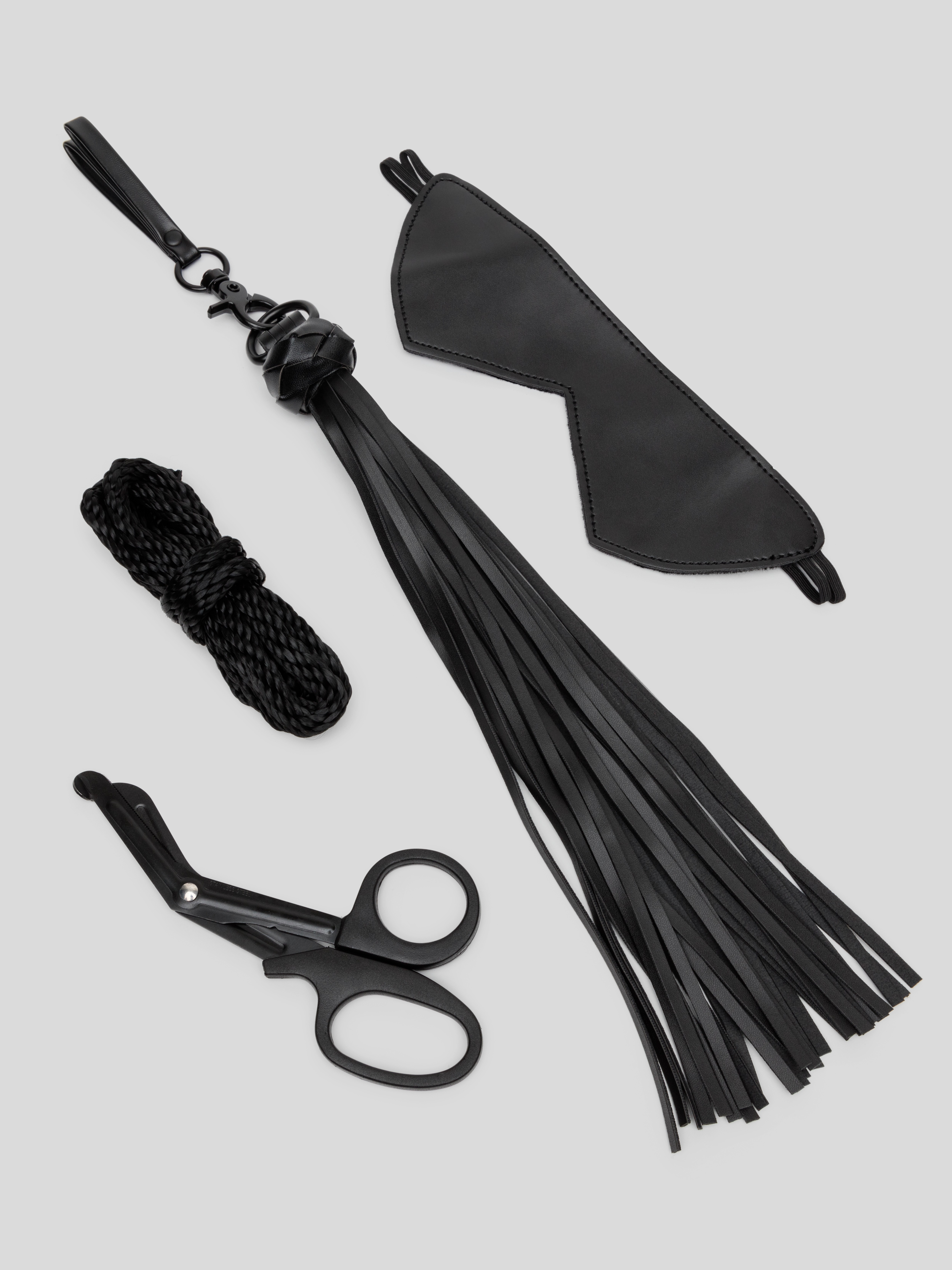 Sportsheets Learn the Ropes Shibari Bondage Kit, Black, hi-res