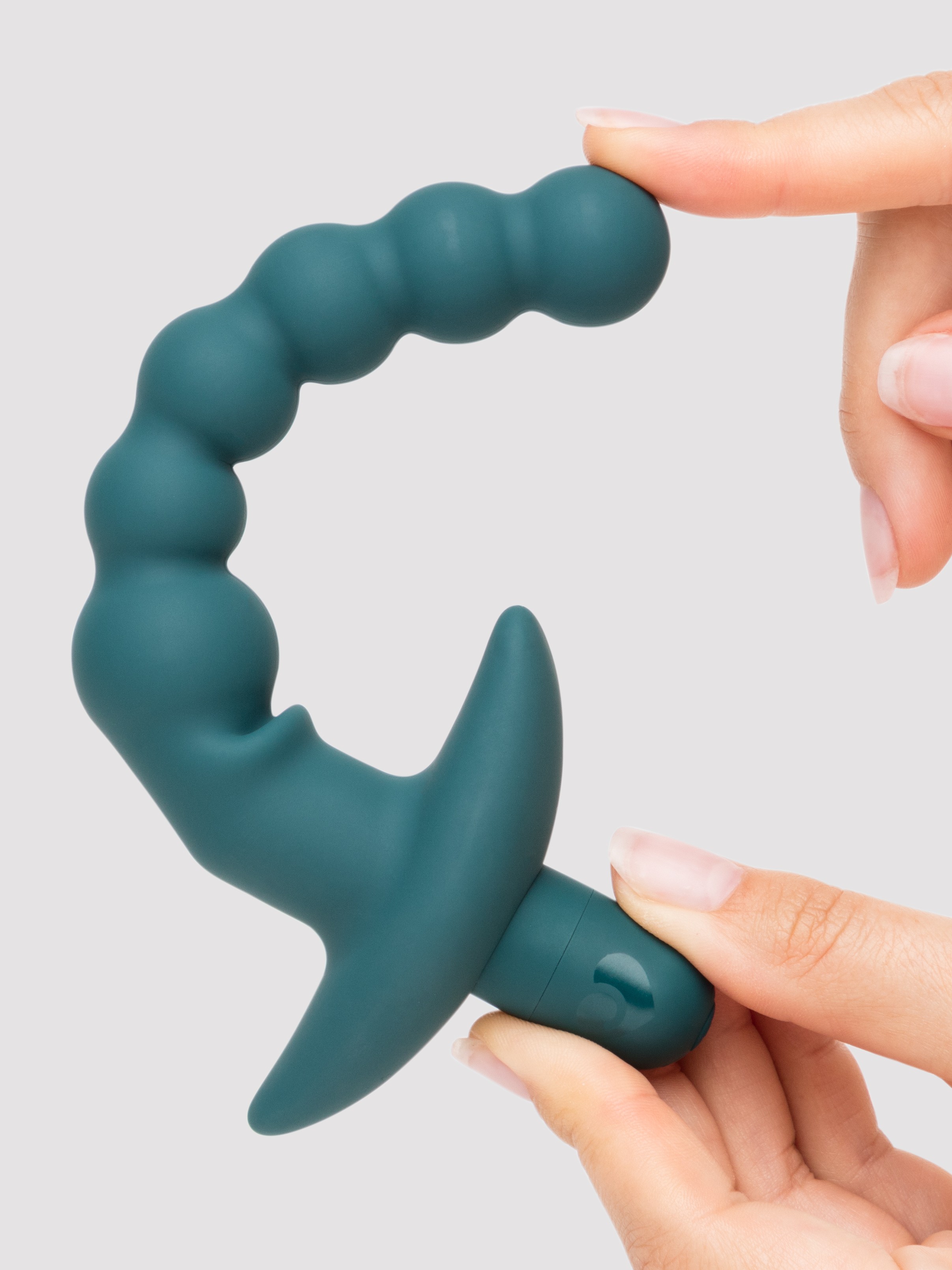 Lovehoney Booty Buzz Rechargeable Vibrating Anal Beads, Green, hi-res