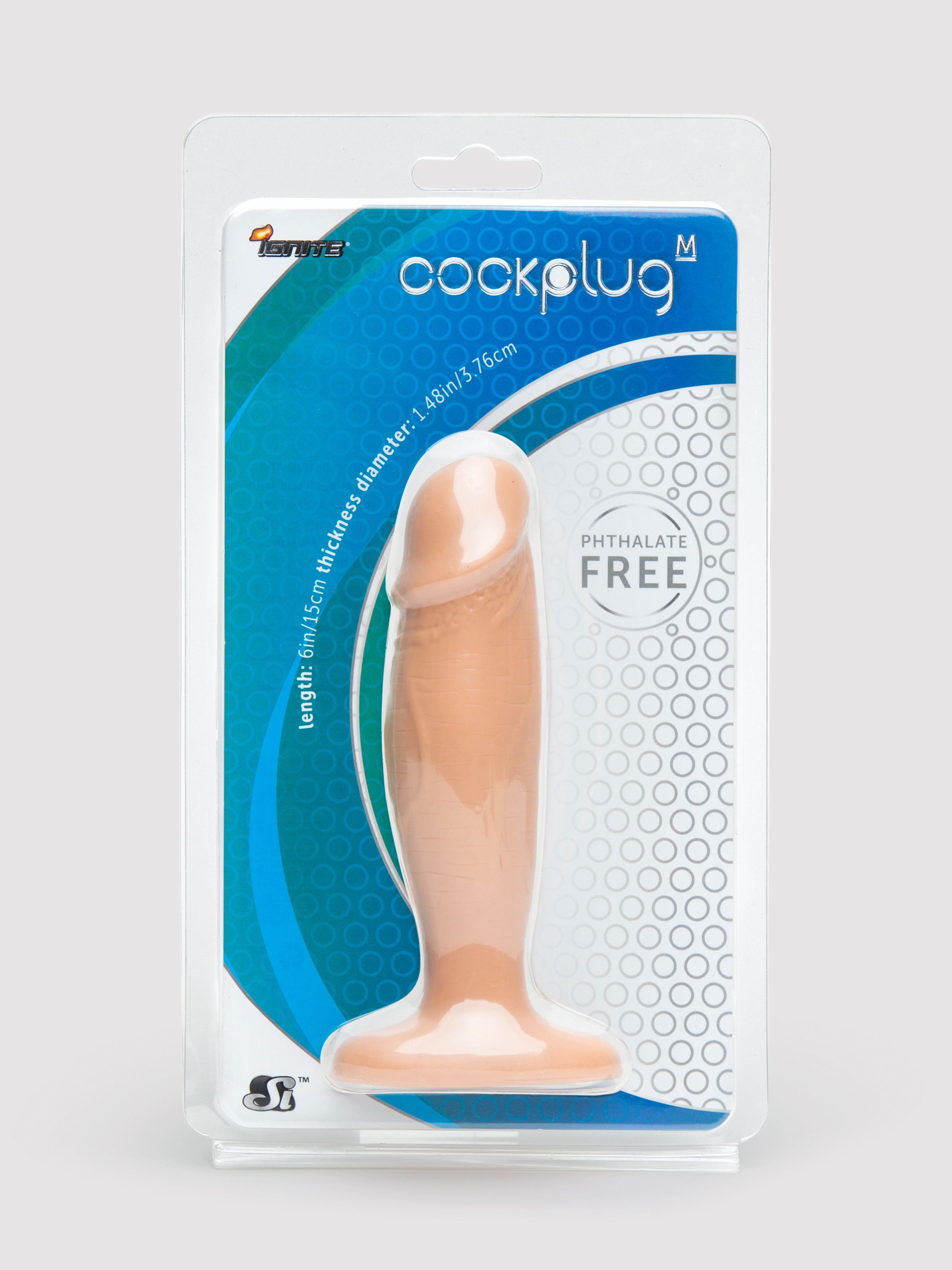 Si Novelties Medium Penis Butt Plug 5 Inch, Flesh Pink, hi-res