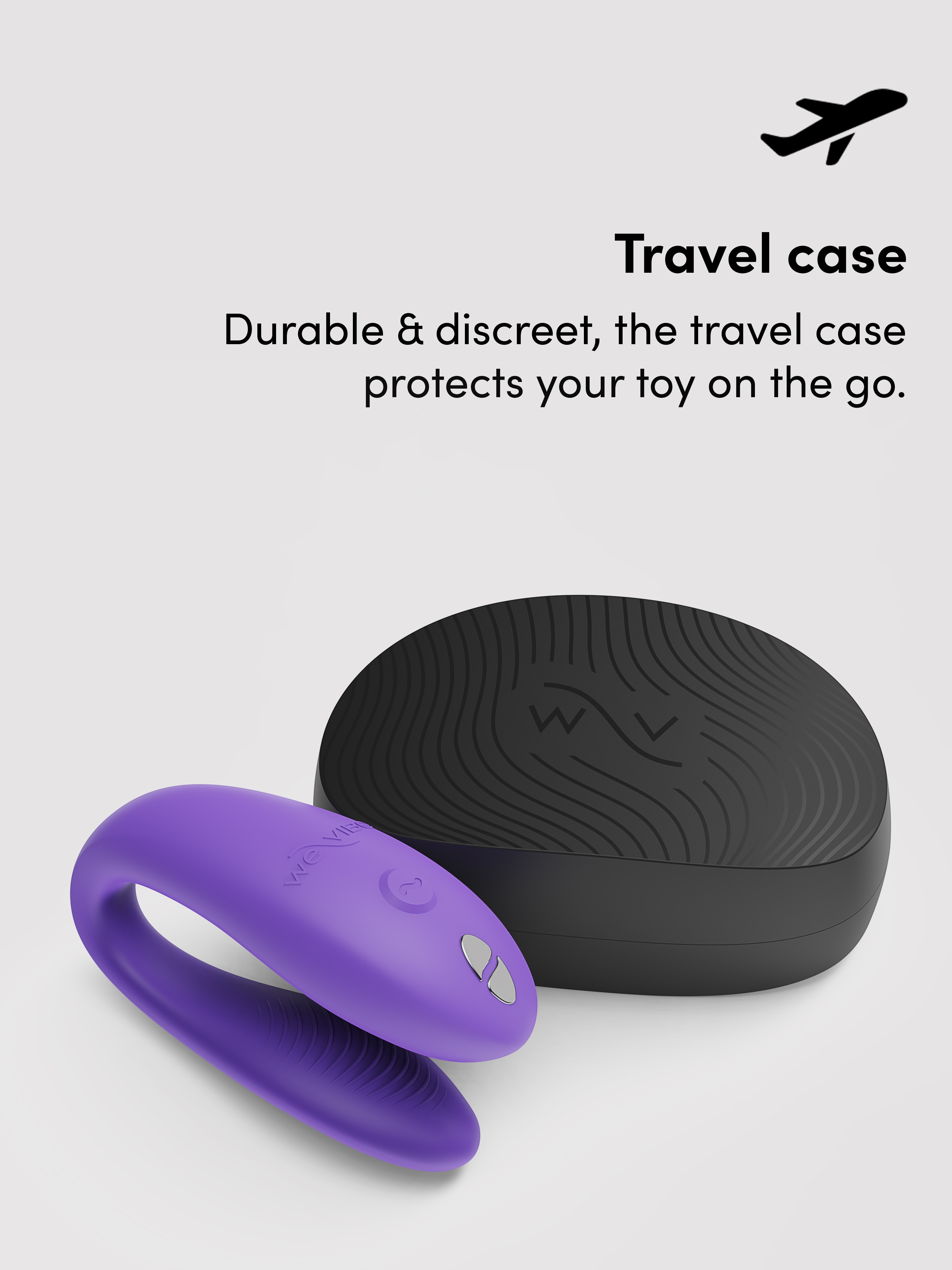 We-Vibe Sync Go App Controlled Rechargeable Clitoral and G-Spot Vibrator, Purple, hi-res