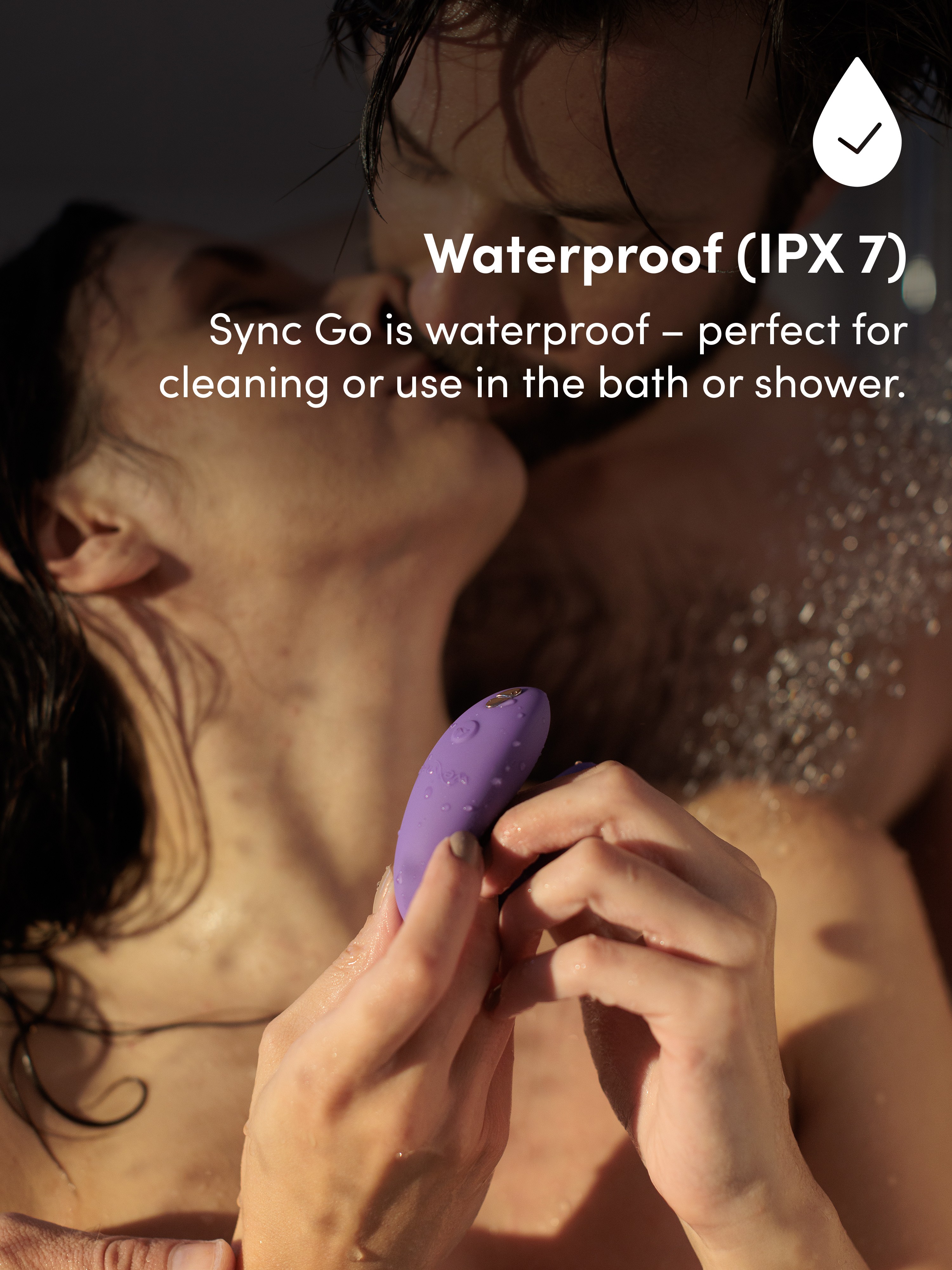 We-Vibe Sync Go App Controlled Rechargeable Clitoral and G-Spot Vibrator, Purple, hi-res