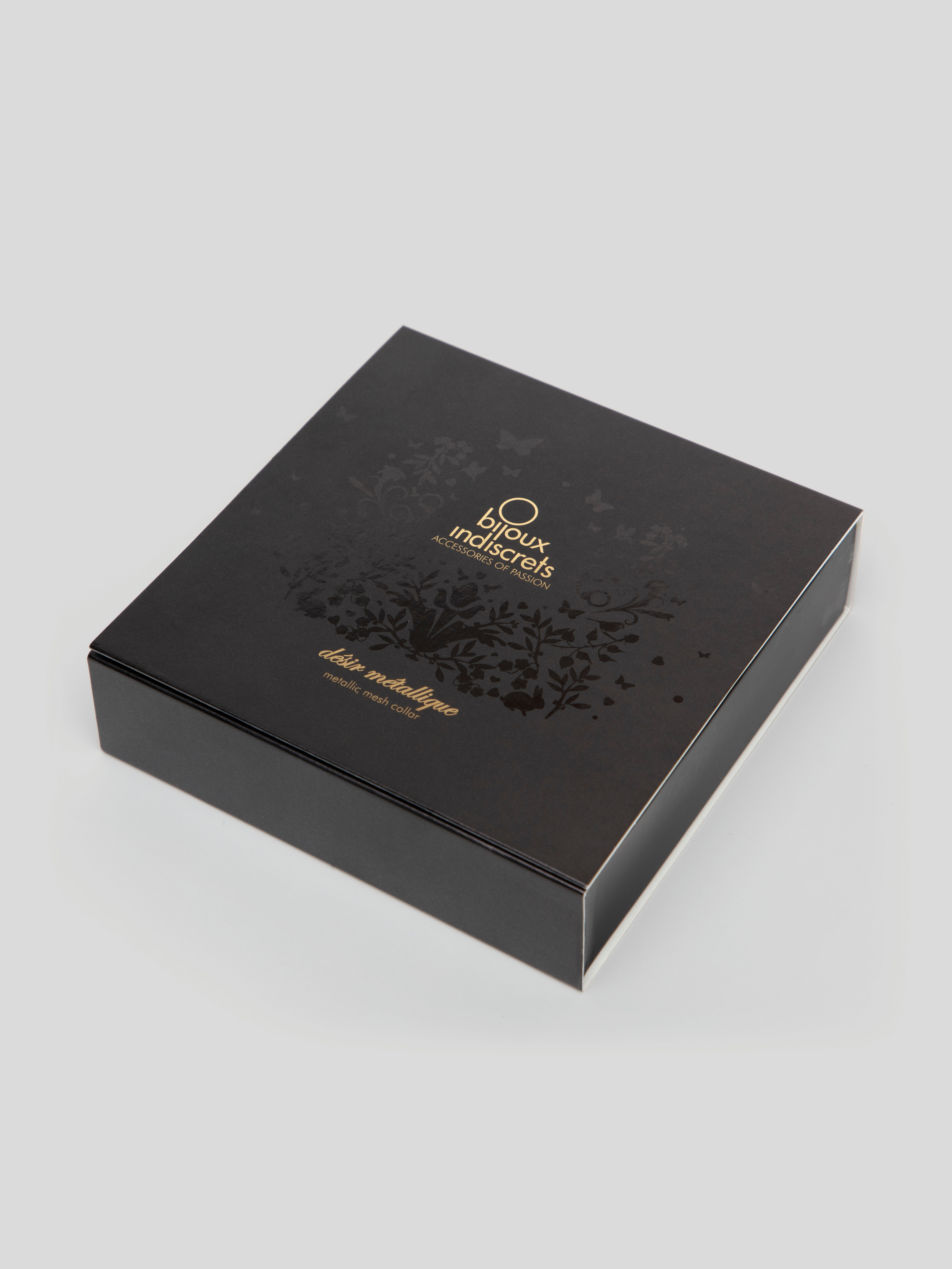  Bijoux Indiscrets Silver Metallic Mesh Collar , Silver, hi-res