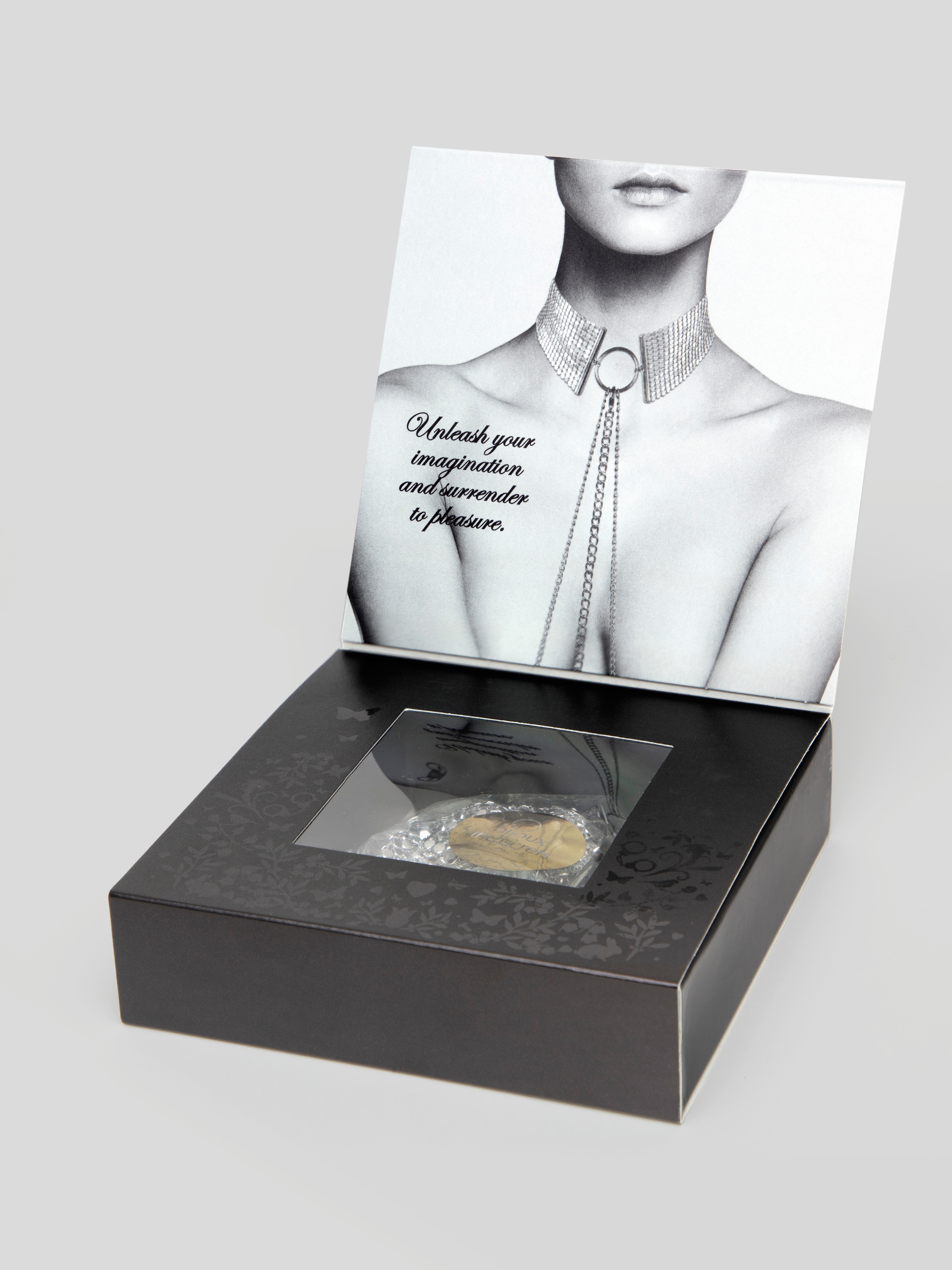  Bijoux Indiscrets Silver Metallic Mesh Collar , Silver, hi-res