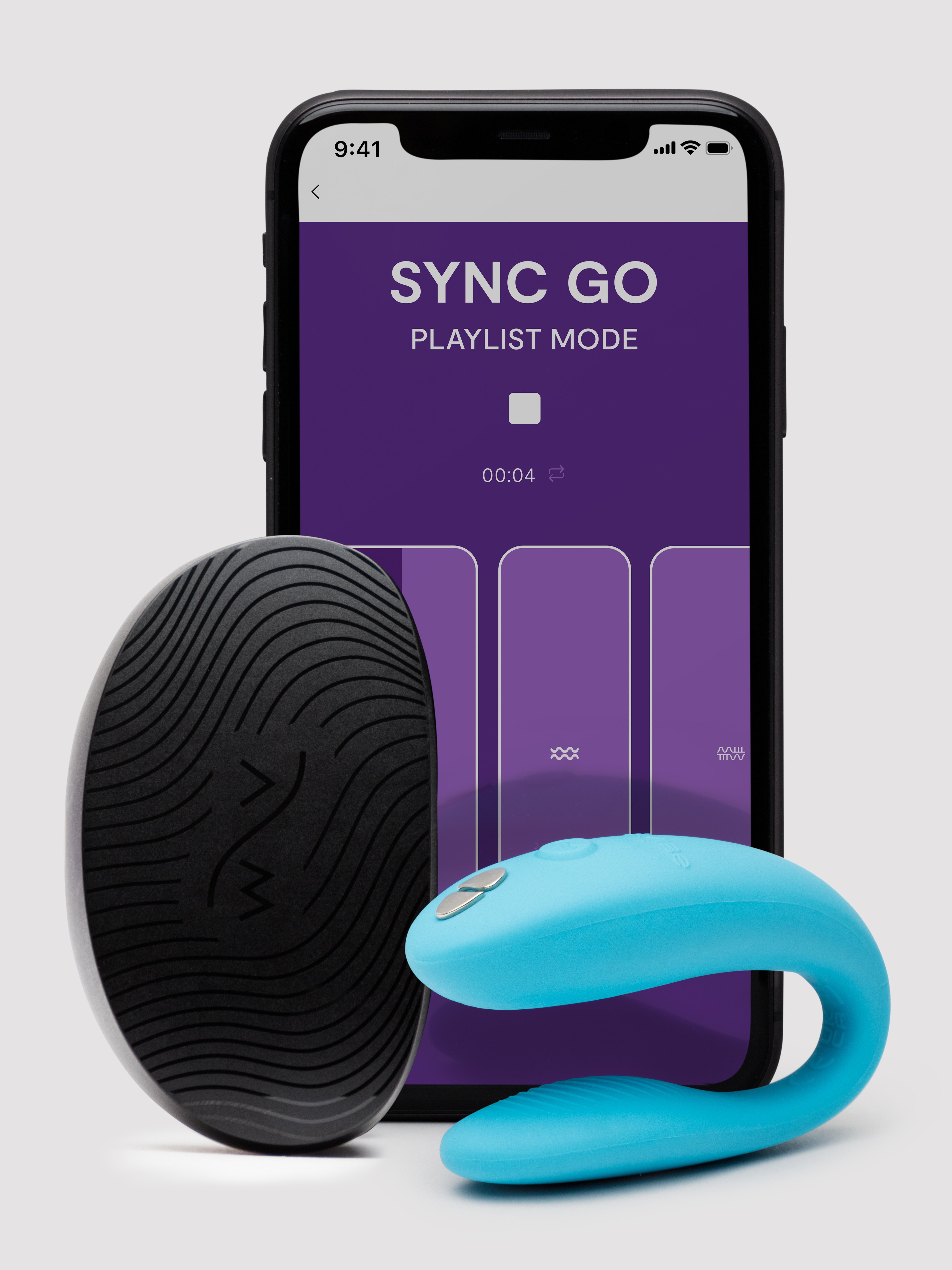 Image of We-Vibe Sync Go App Controlled Rechargeable Clitoral and G-Spot Vibrator - Blue