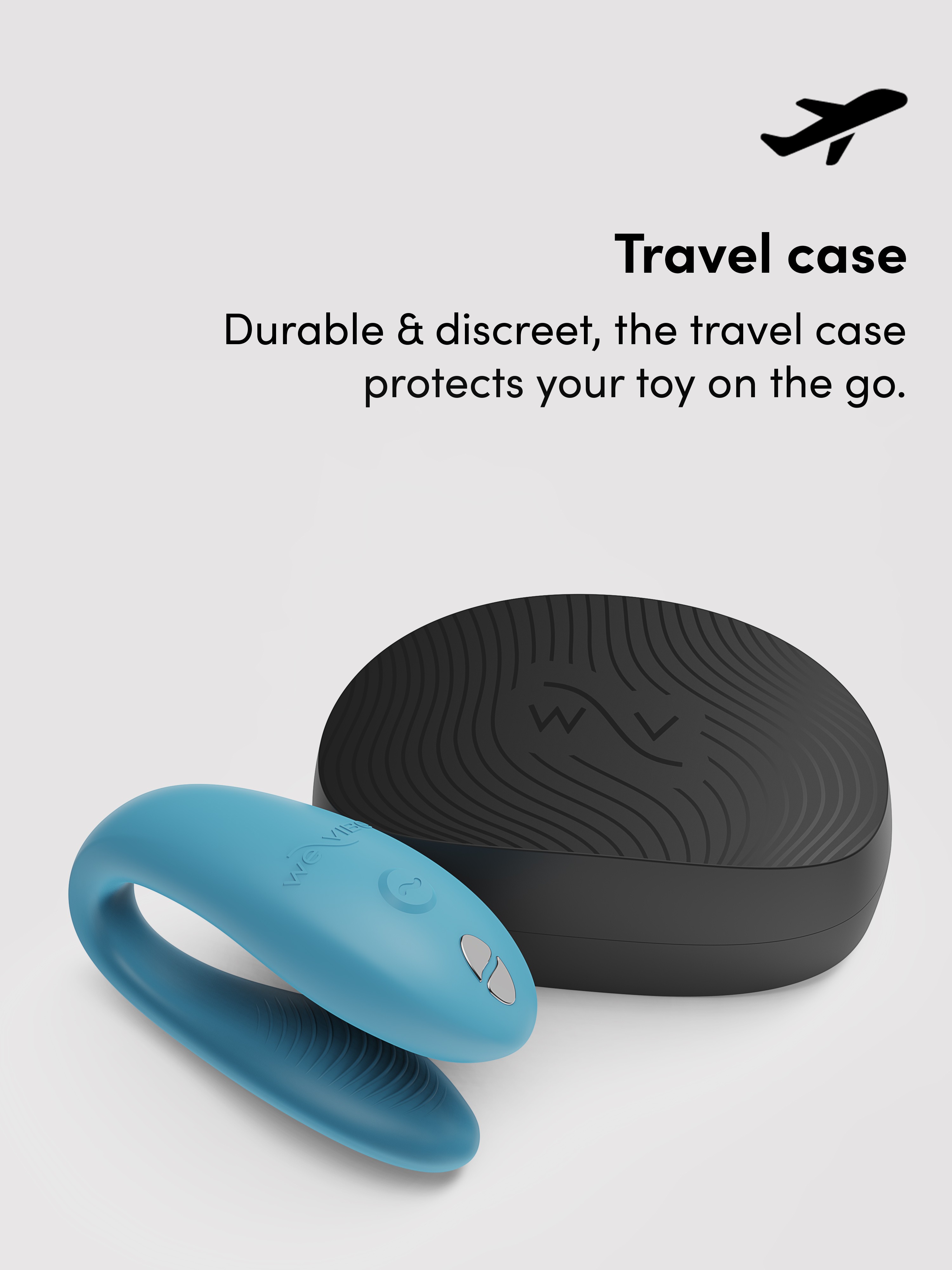 We-Vibe Sync Go App Controlled Rechargeable Clitoral and G-Spot Vibrator, Blue, hi-res