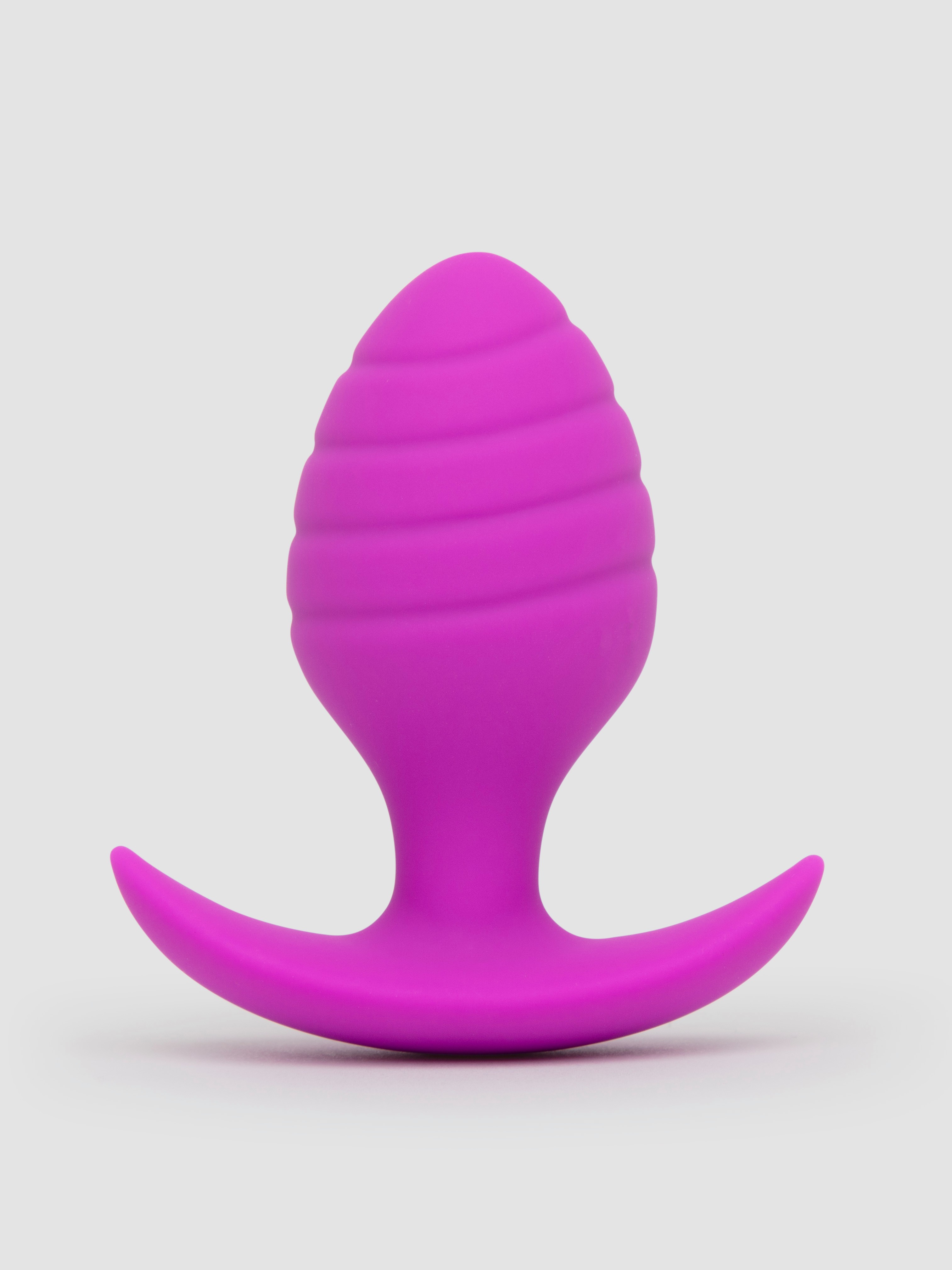 Image of Lovehoney Booty Bliss Bulbous Silicone Textured Butt Plug - Purple