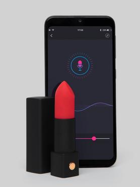 Lovense Exomoon App Controlled Rechargeable Silicone Lipstick Bullet Vibrator