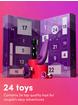 Lovehoney X Womanizer Sex Toy Advent Calendar (24 Piece), Purple, hi-res