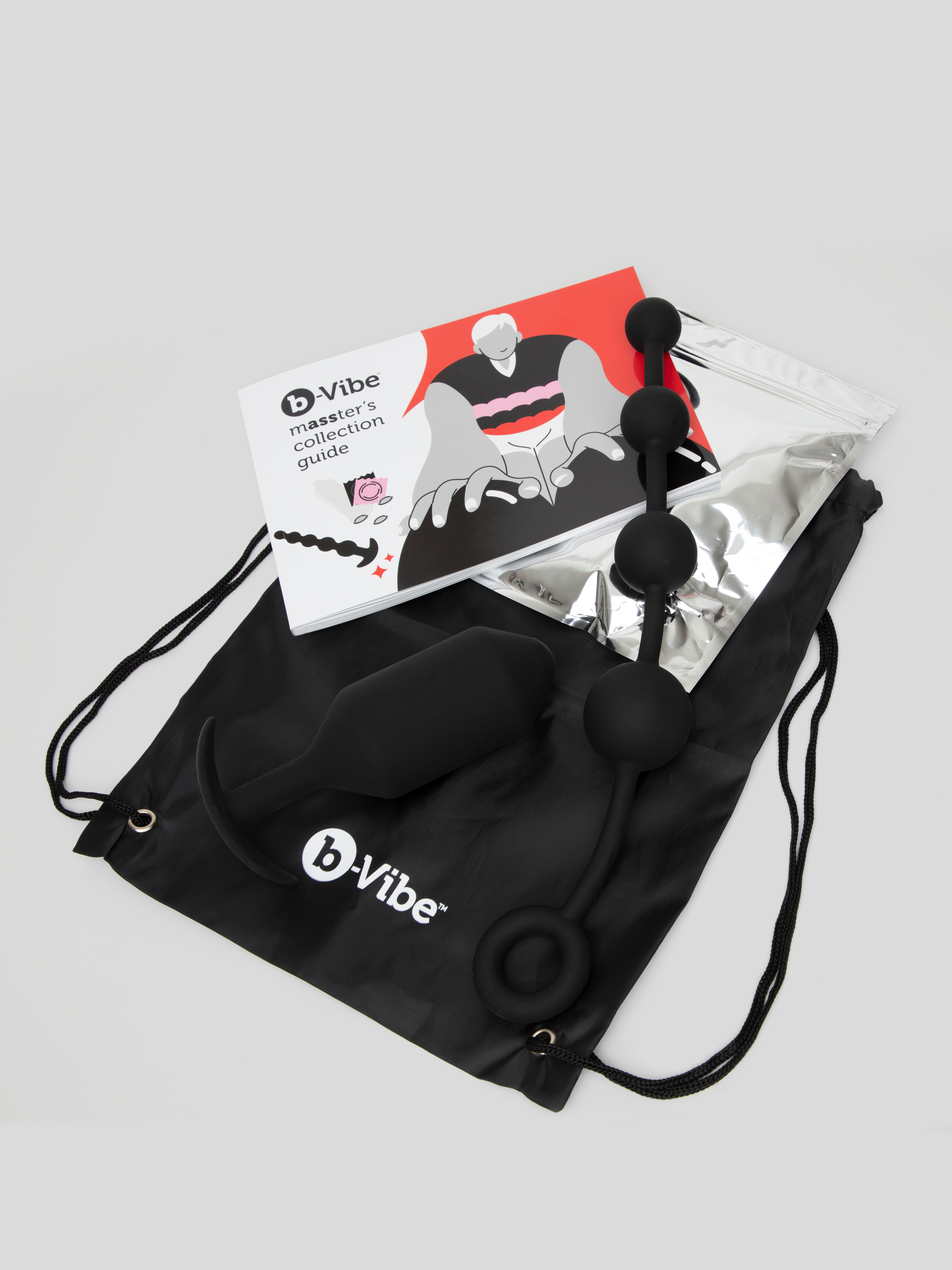 B-Vibe mASSter's Degree Advanced Anal Education Set (10 Piece), Black, hi-res