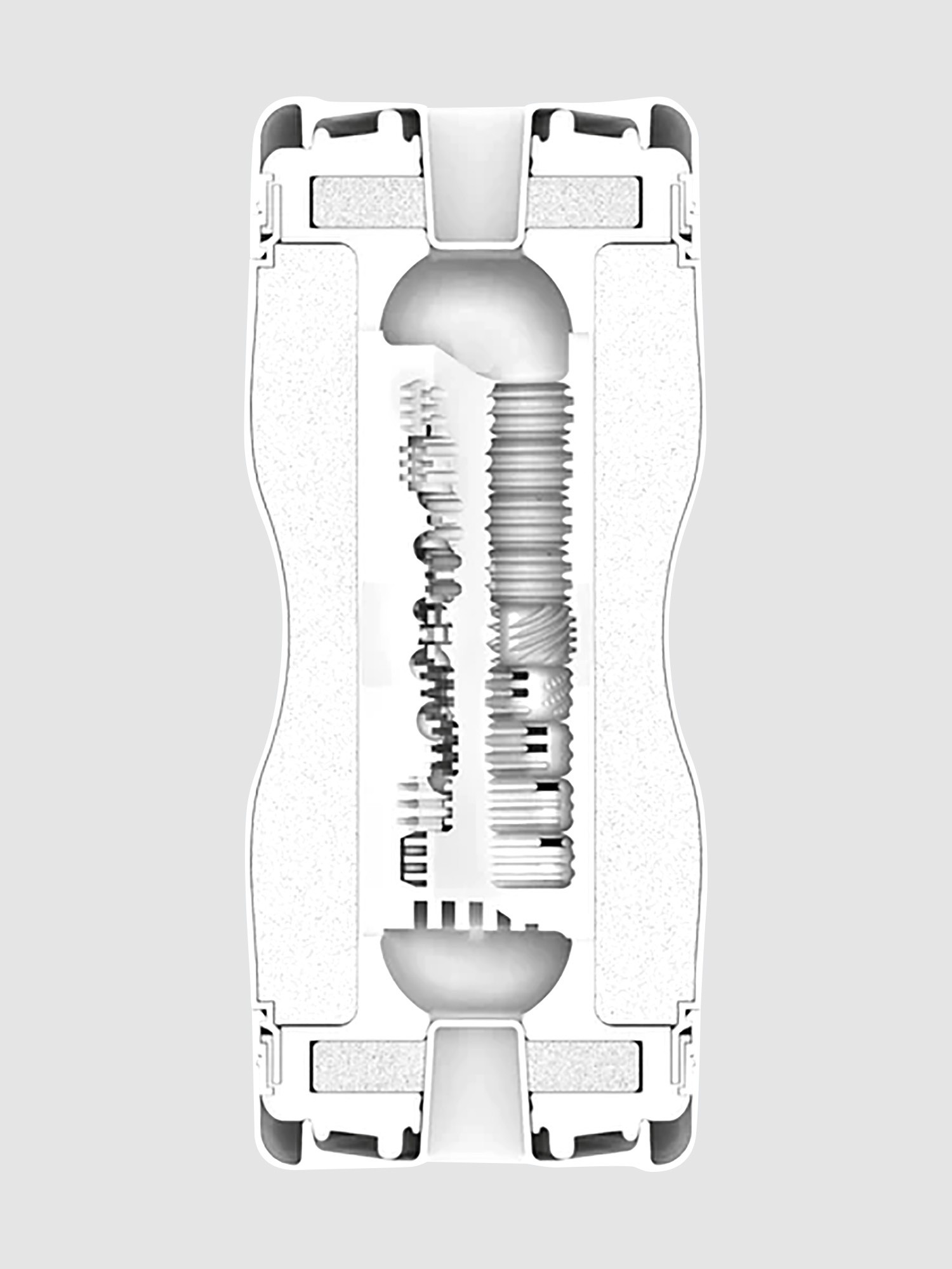 Tenga Extremes Dual Sensations Cup, White, hi-res