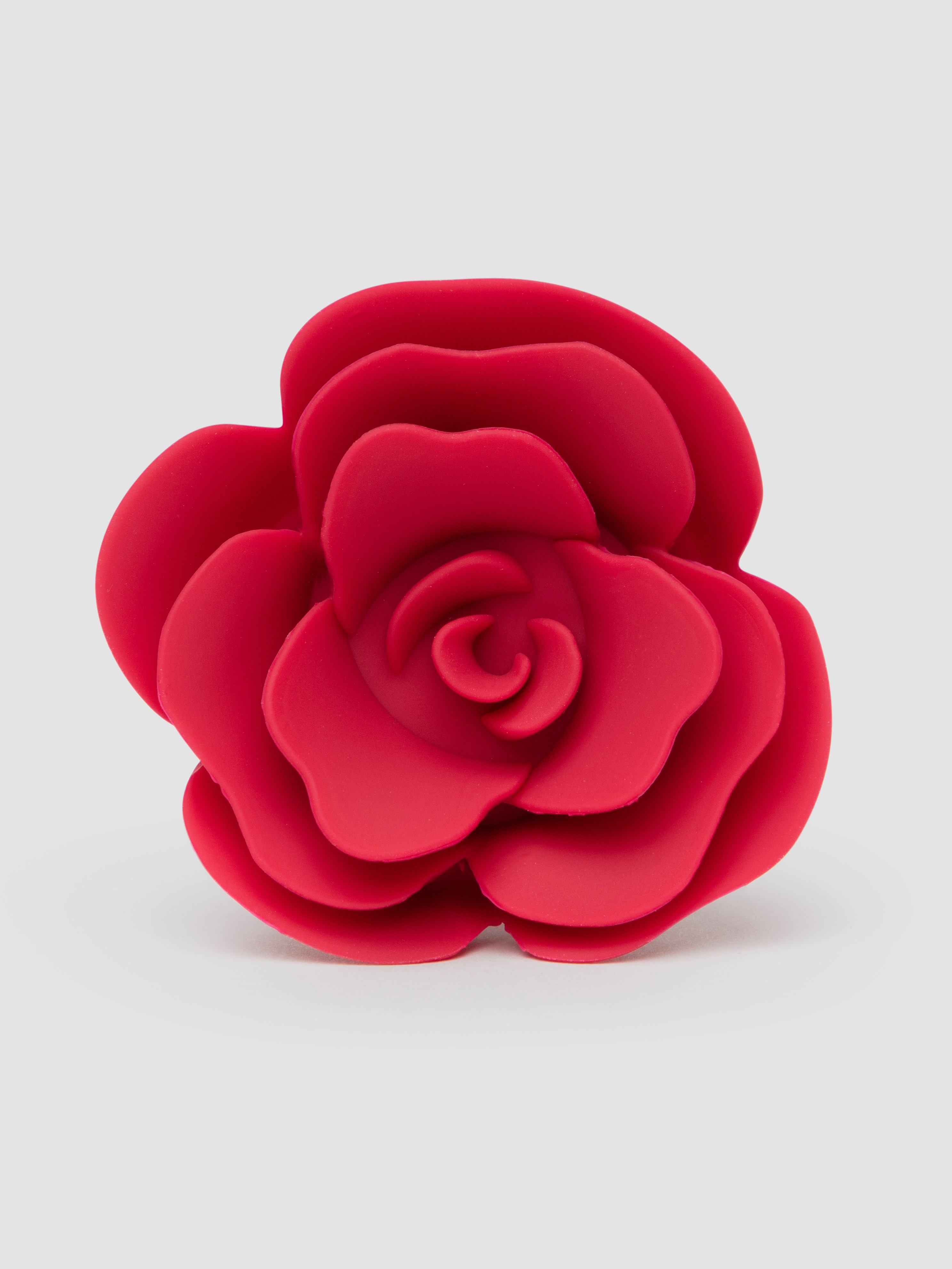 Lovehoney Wild Bloom Silicone Rose Butt Plug, Red, hi-res
