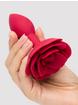 Lovehoney Wild Bloom Silicone Rose Butt Plug, Red, hi-res