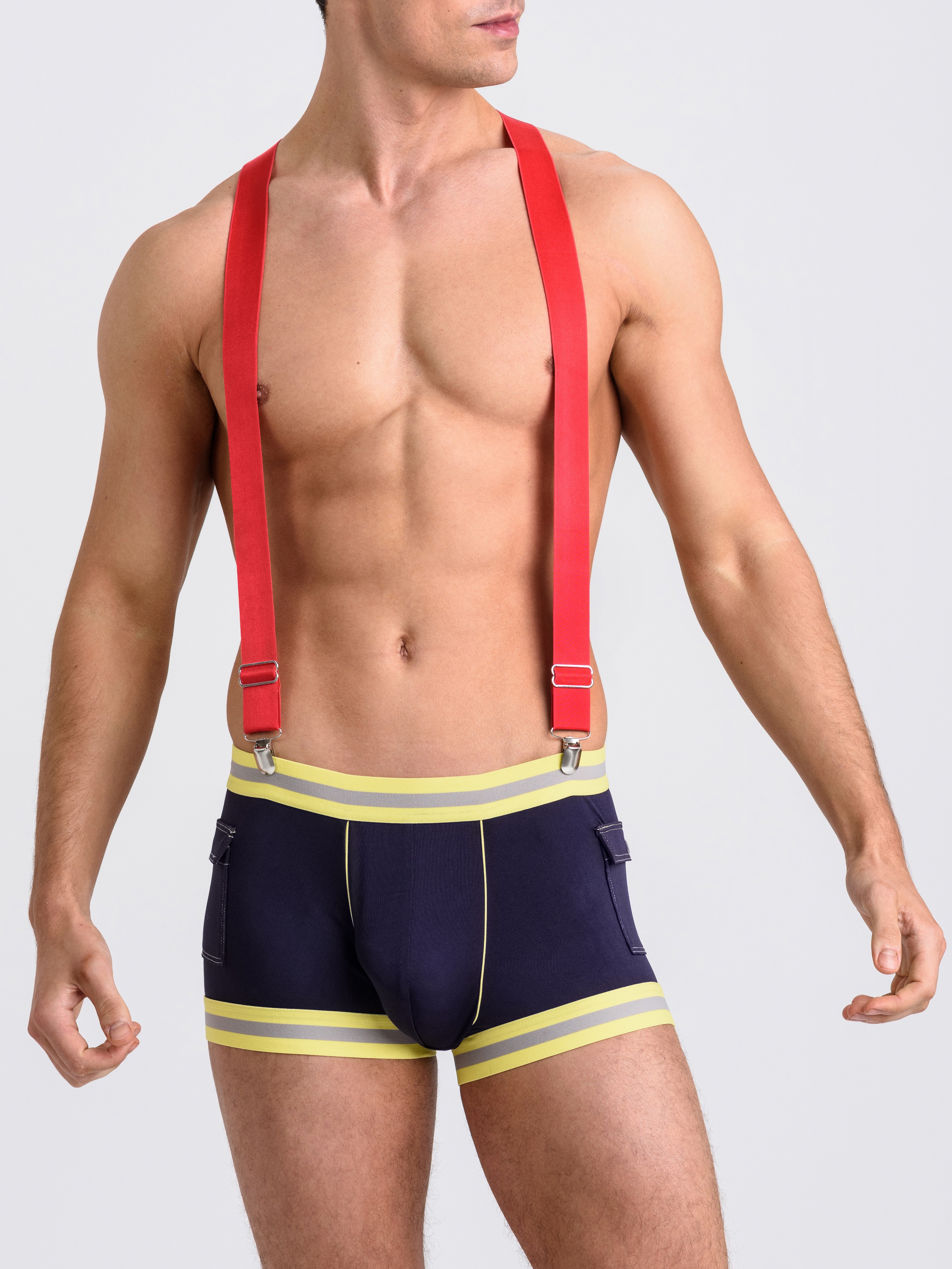 LHM Smokin' Hot Fireman Costume, Blue, hi-res