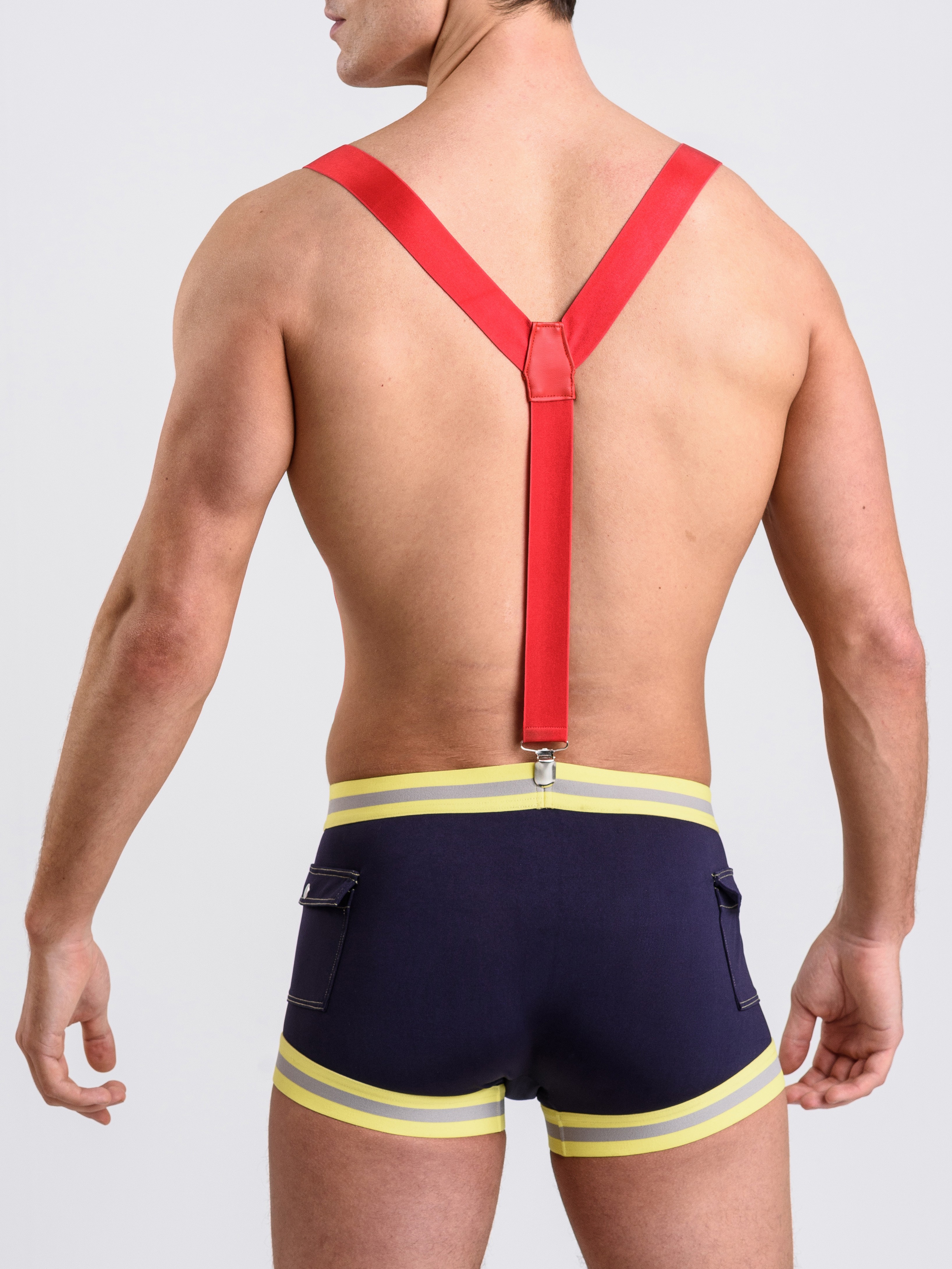 LHM Smokin' Hot Fireman Costume, Blue, vanilla