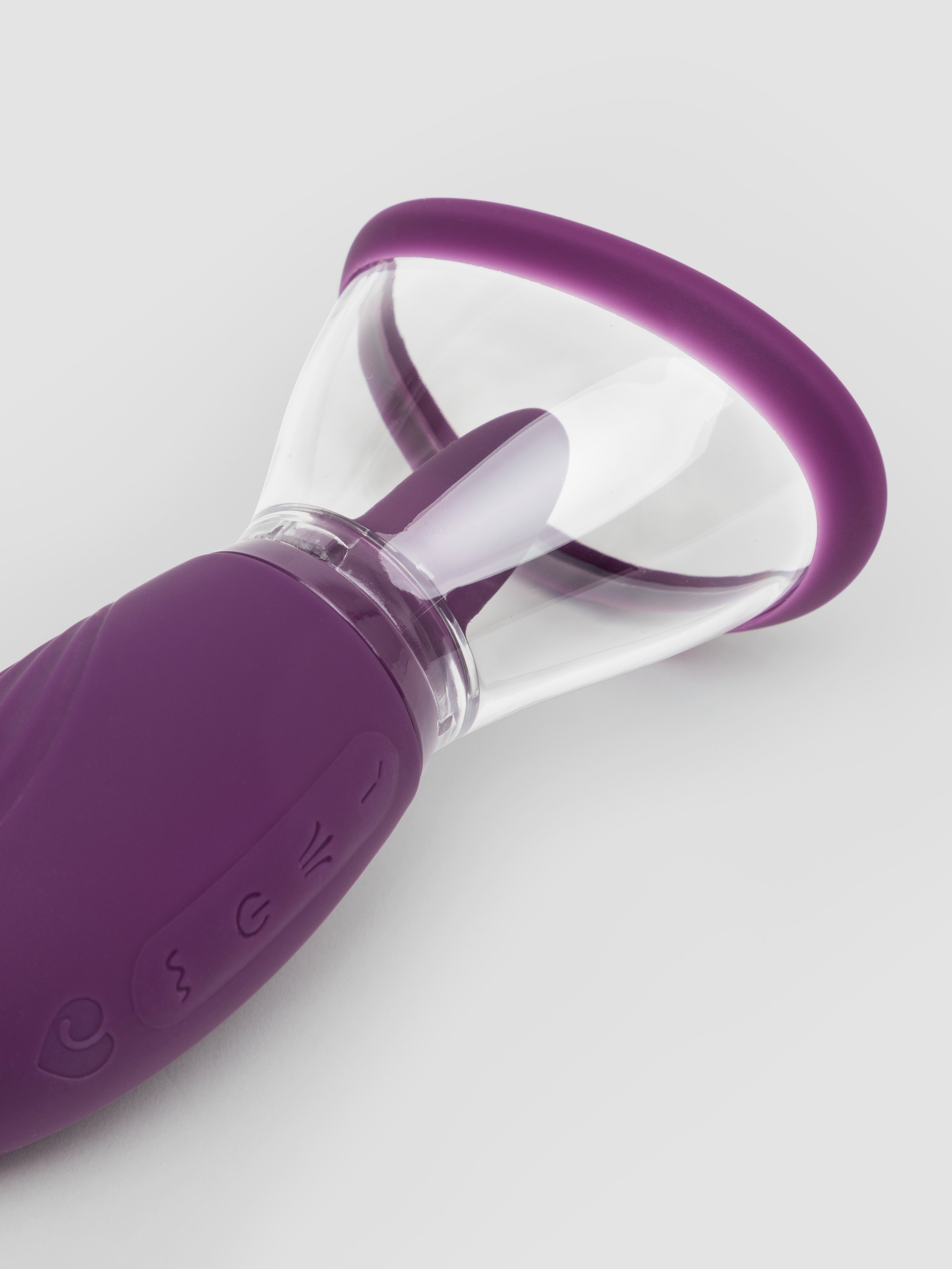 Lovehoney Lick Me Vibrating Pussy Pump and Tongue Vibrator, Purple, hi-res