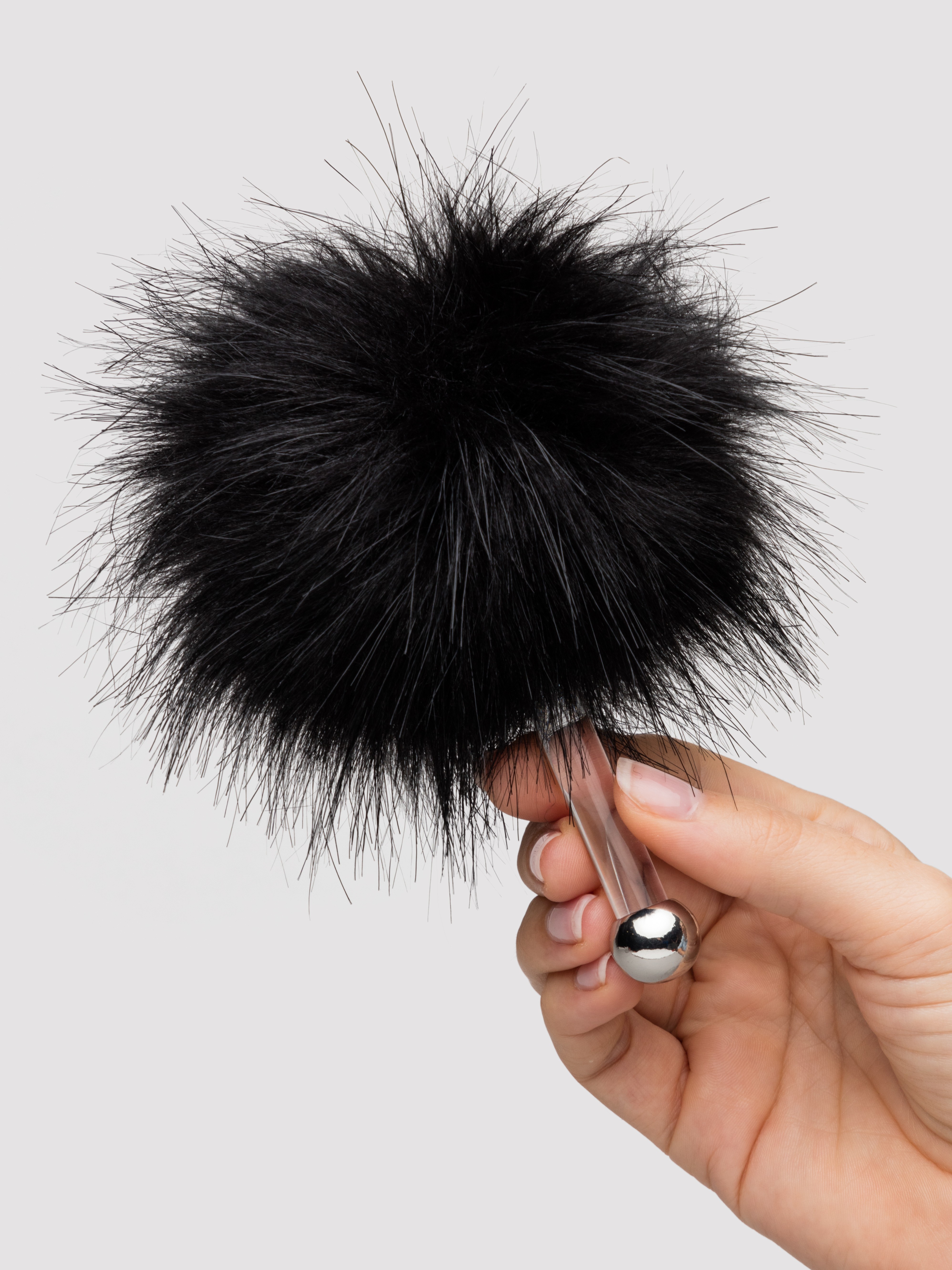 Bondage Boutique Luxury Faux Feather Tickler, Black, hi-res