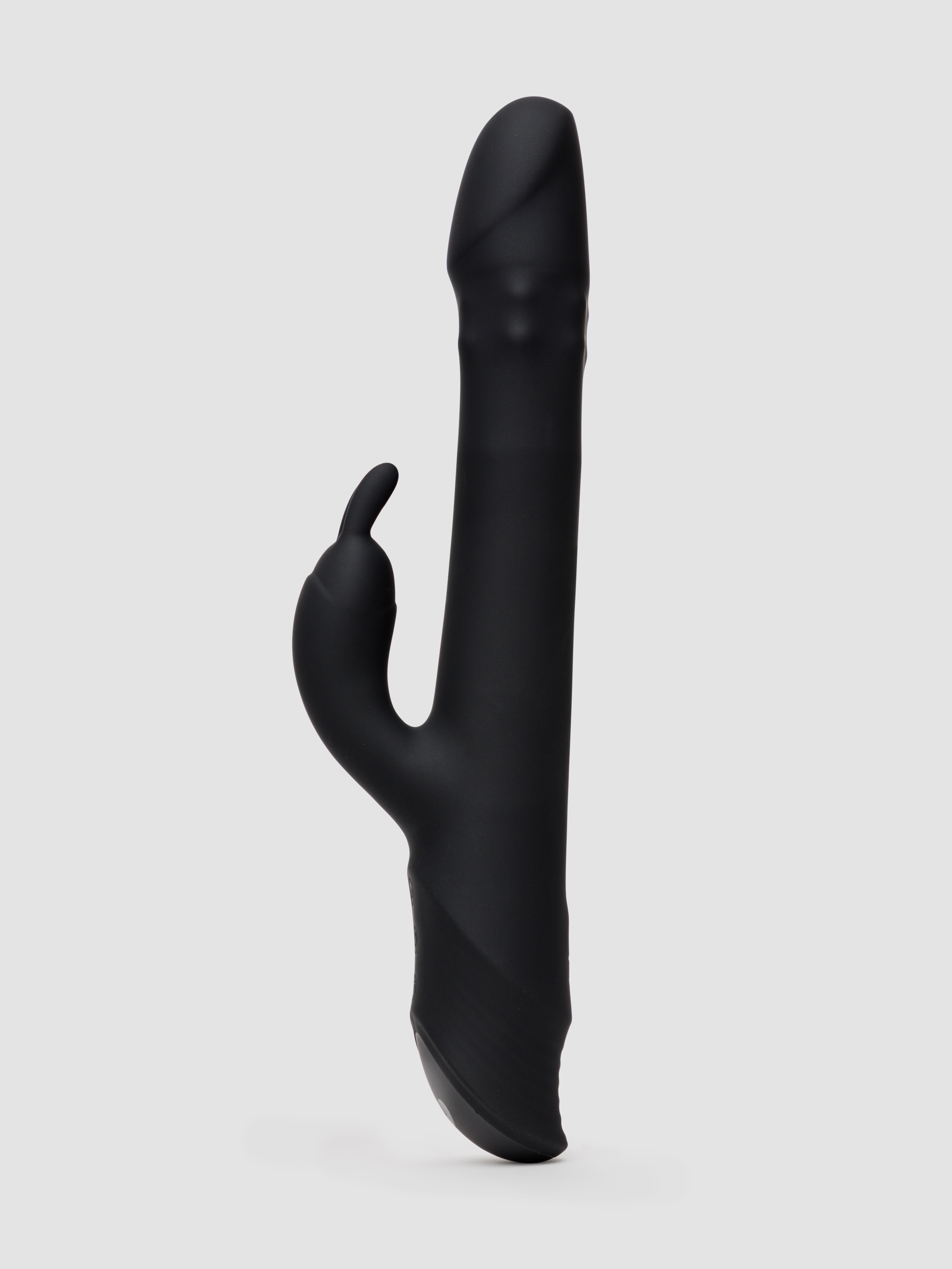Lovehoney Love Thruster Rechargeable Thrusting Rabbit Vibrator, Black, hi-res