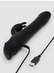 Lovehoney Love Thruster Rechargeable Thrusting Rabbit Vibrator, Black, hi-res
