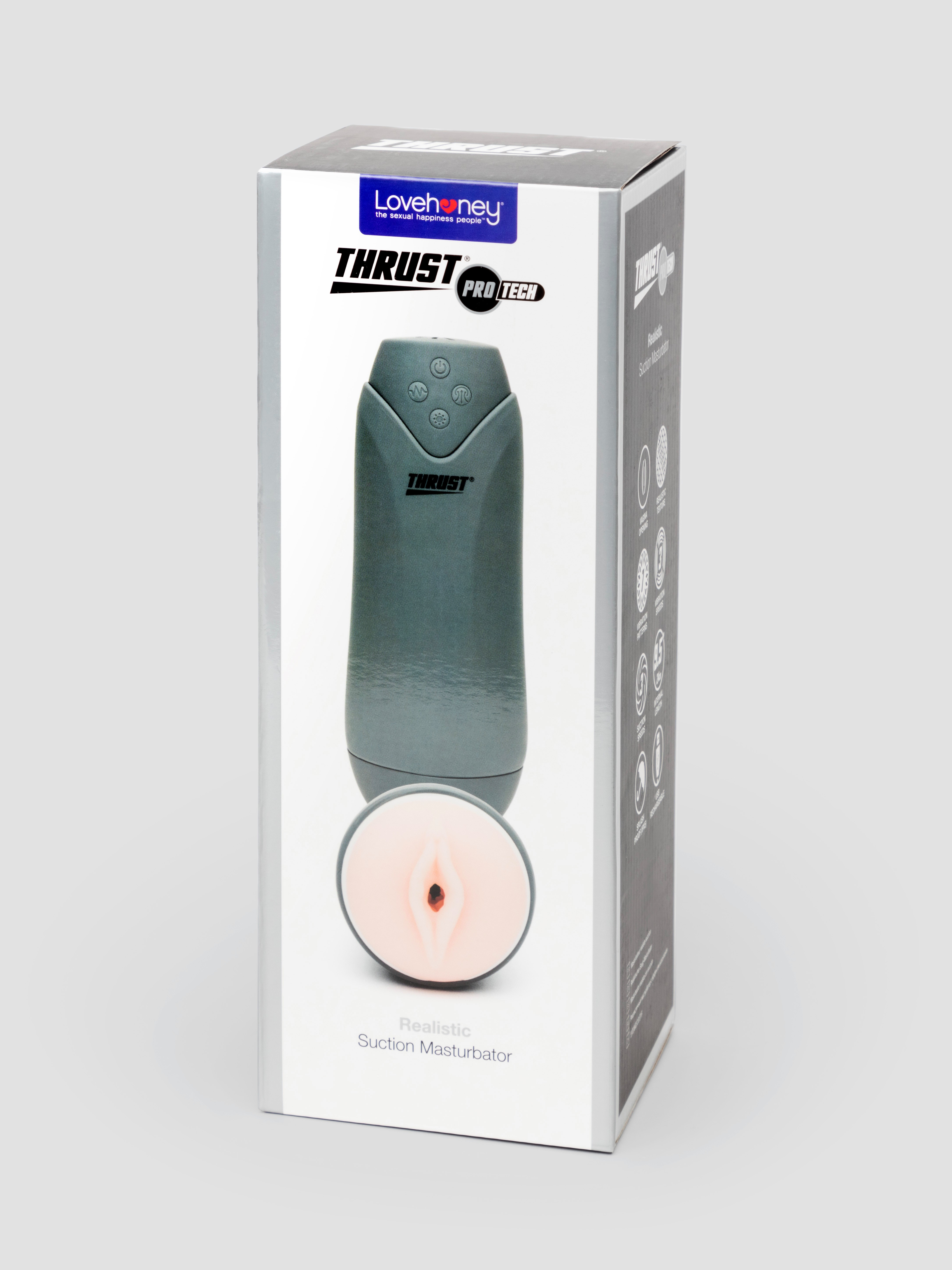 THRUST Pro Tech Realistic Suction Masturbator, Flesh Pink, hi-res